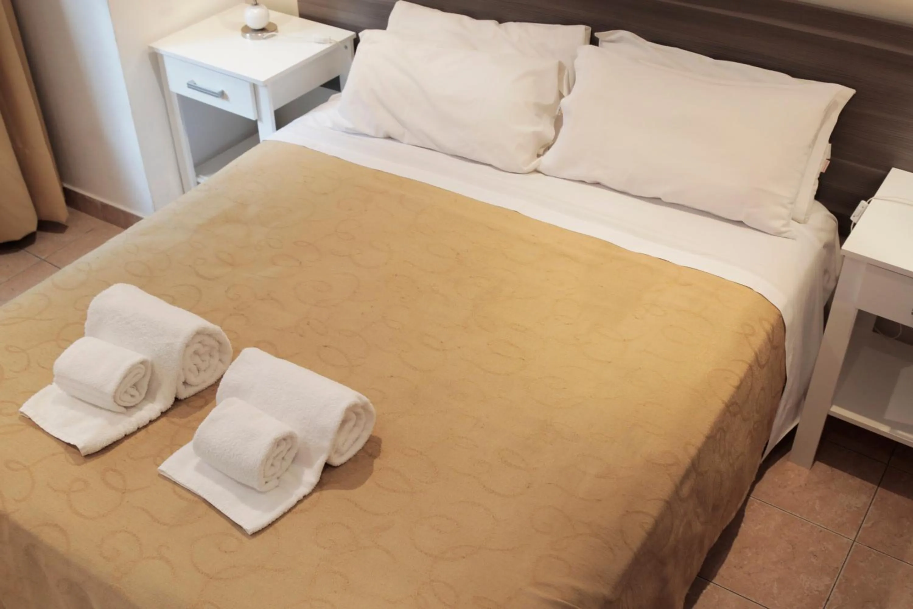 Bed in Hotel Ortegal