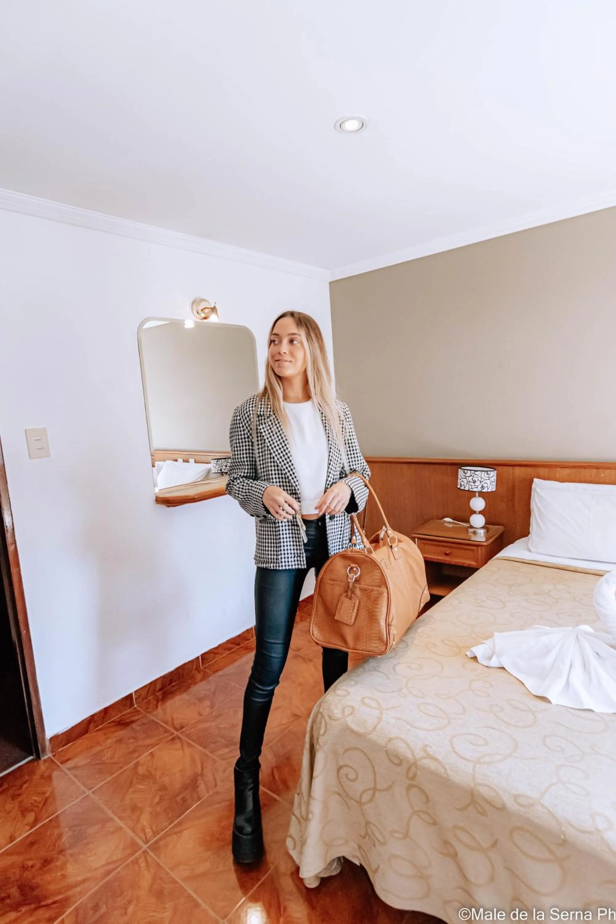 Bed in Hotel Ortegal