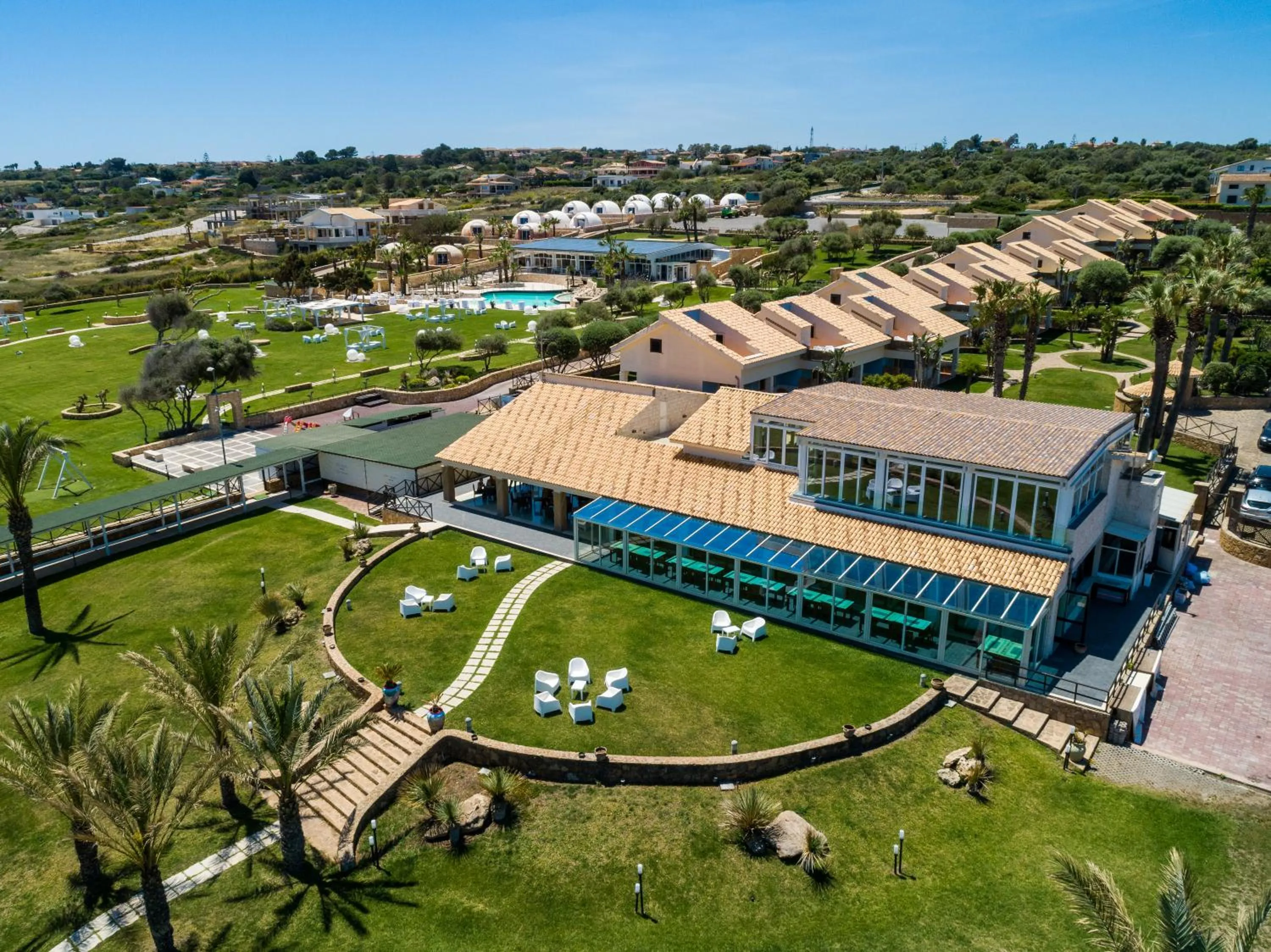 Bird's eye view in Hotel Capo Campolato