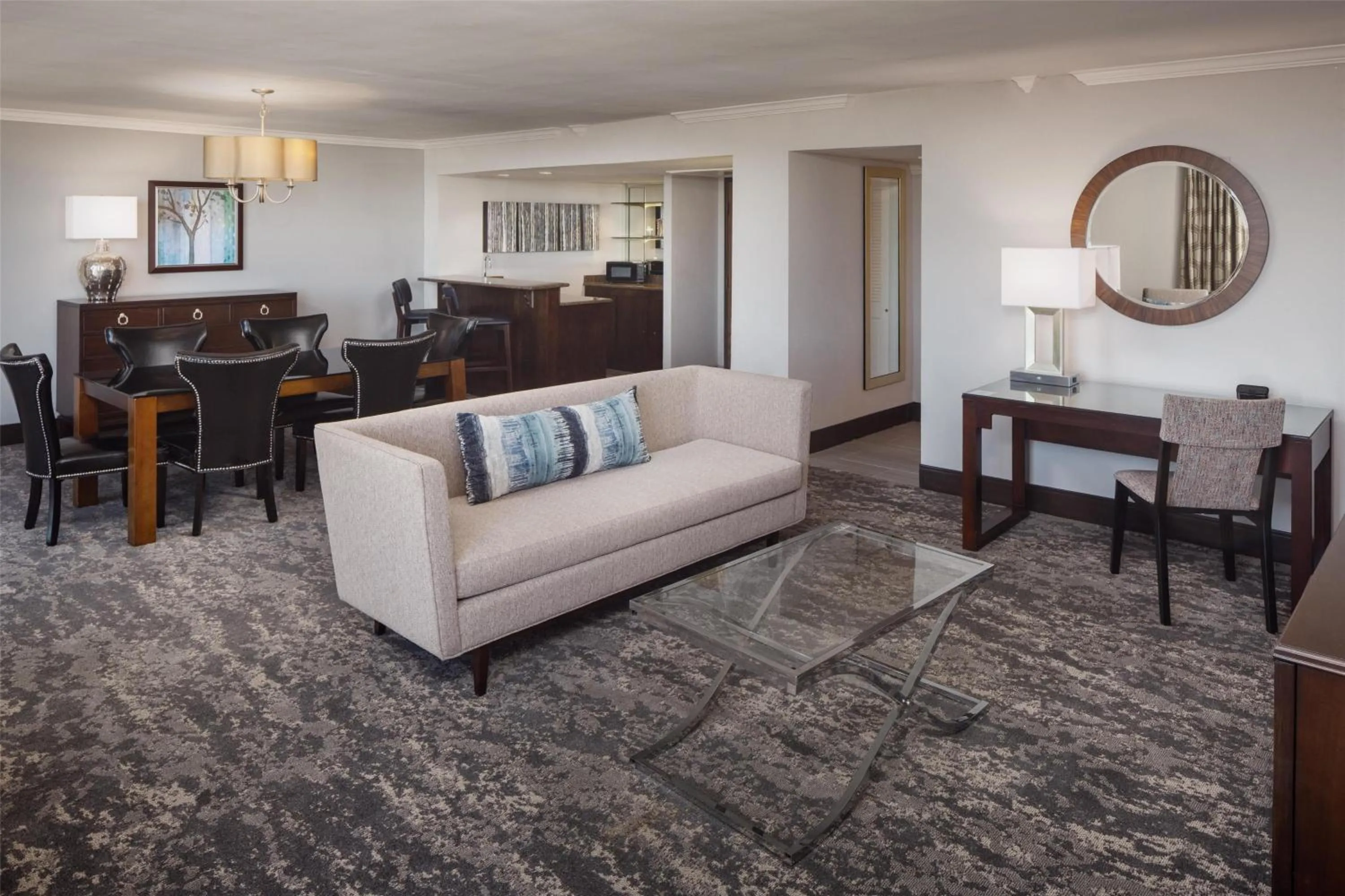 Living room in Hilton Arlington