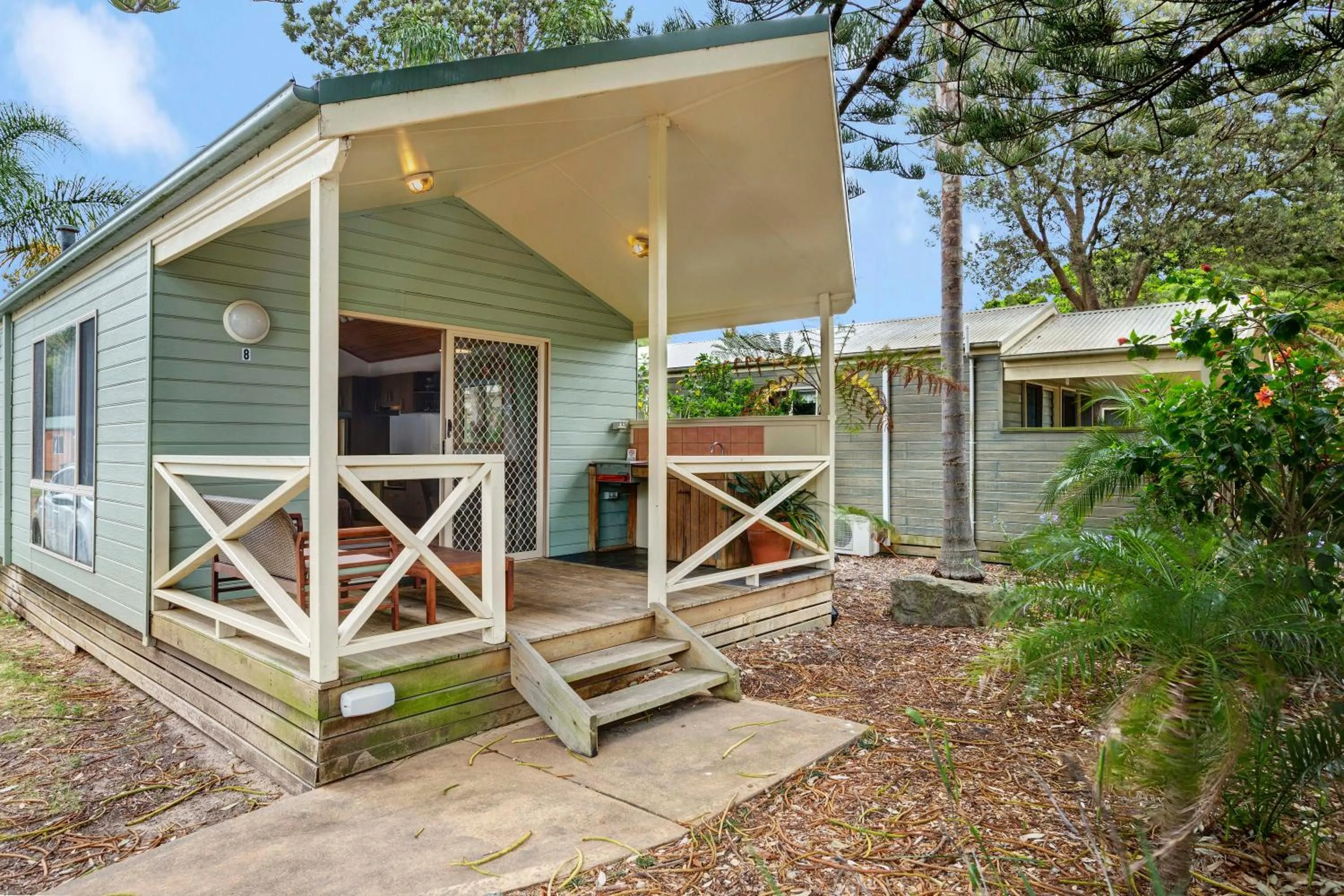 Street view in Seven Mile Beach Holiday Park