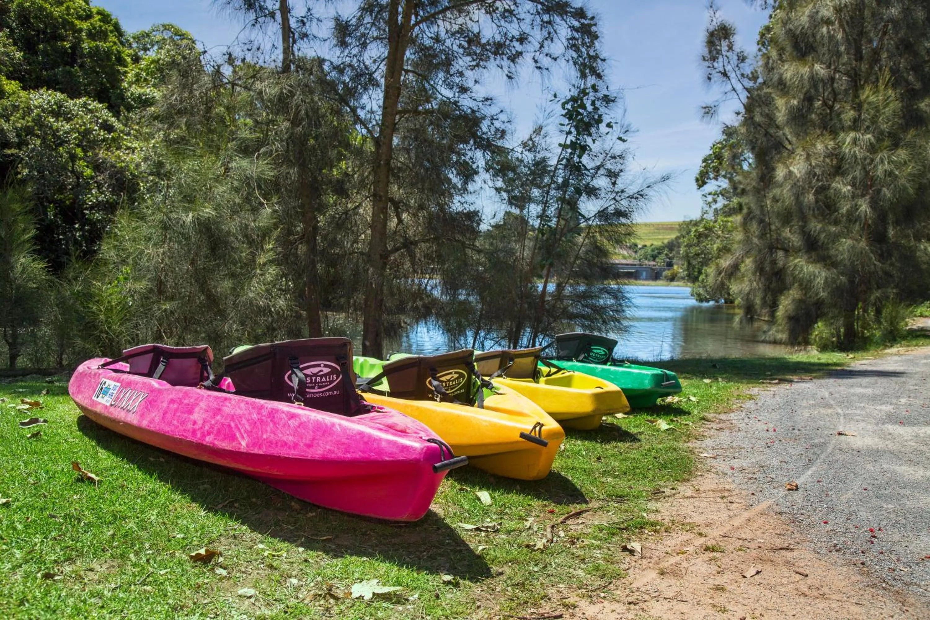 Canoeing in Seven Mile Beach Holiday Park