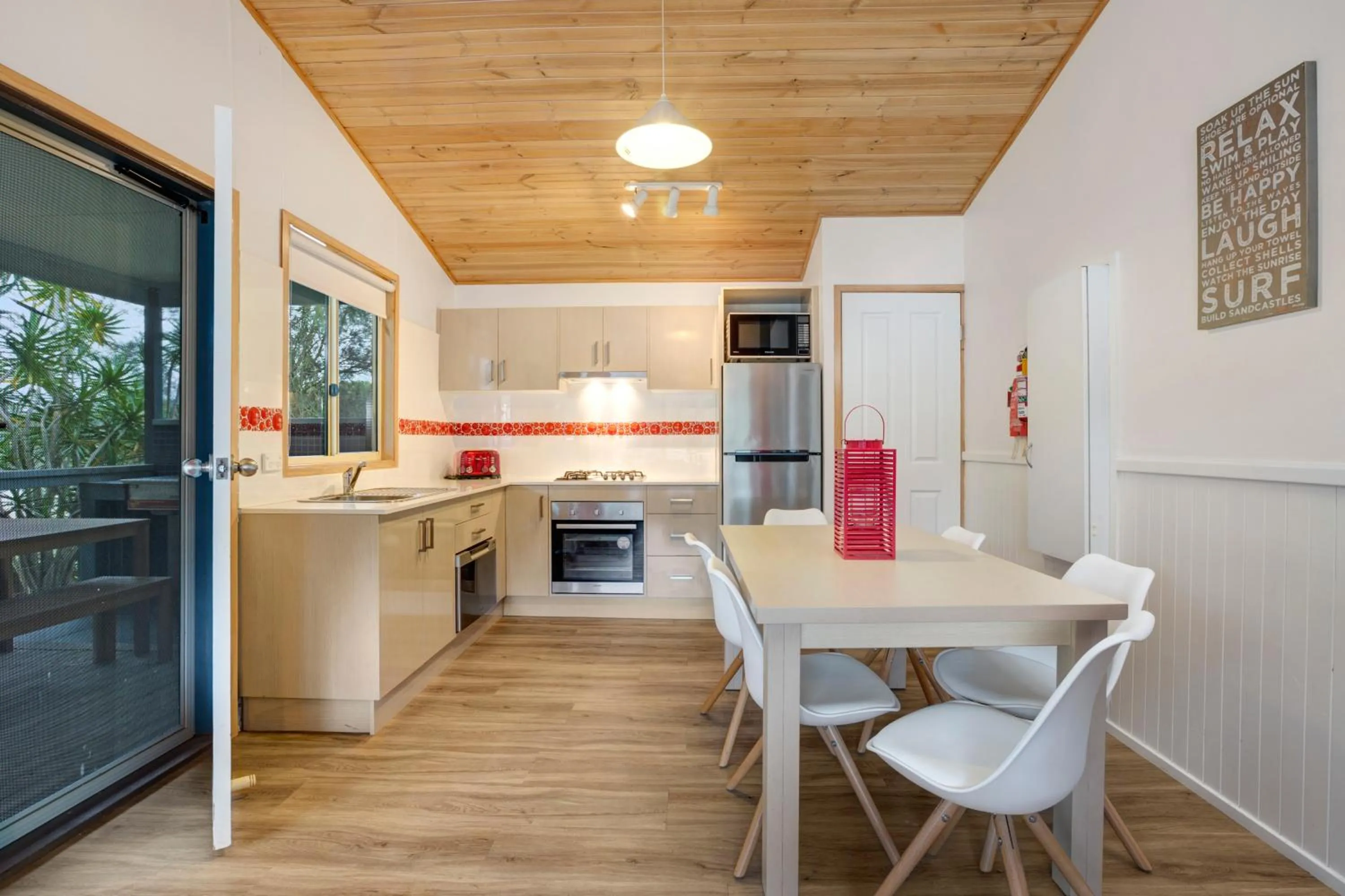 Living room in Seven Mile Beach Holiday Park