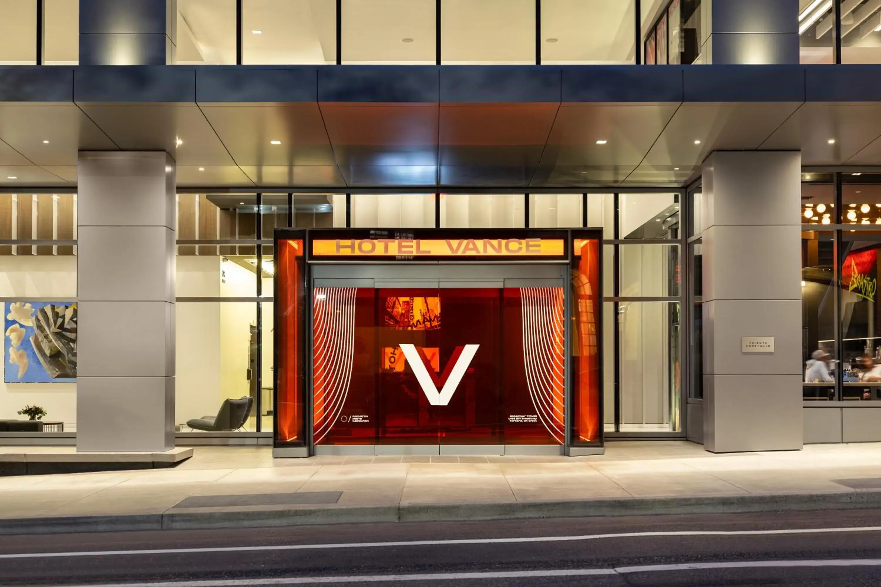 Facade/entrance in Hotel Vance, Portland, a Tribute Portfolio Hotel Facade/entrance in Hotel Vance, Portland, a Tribute Portfolio Hotel