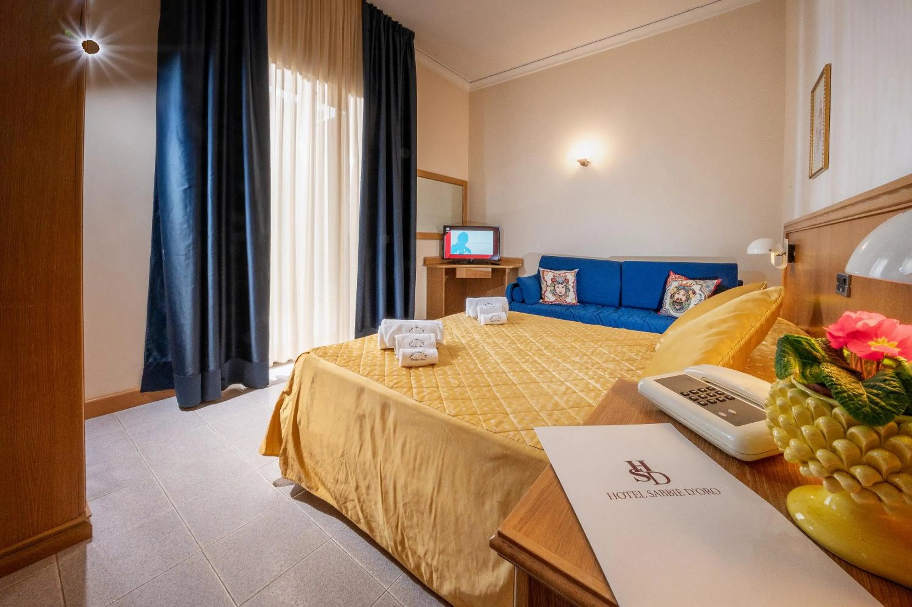 Bed in Hotel Sabbie d'Oro