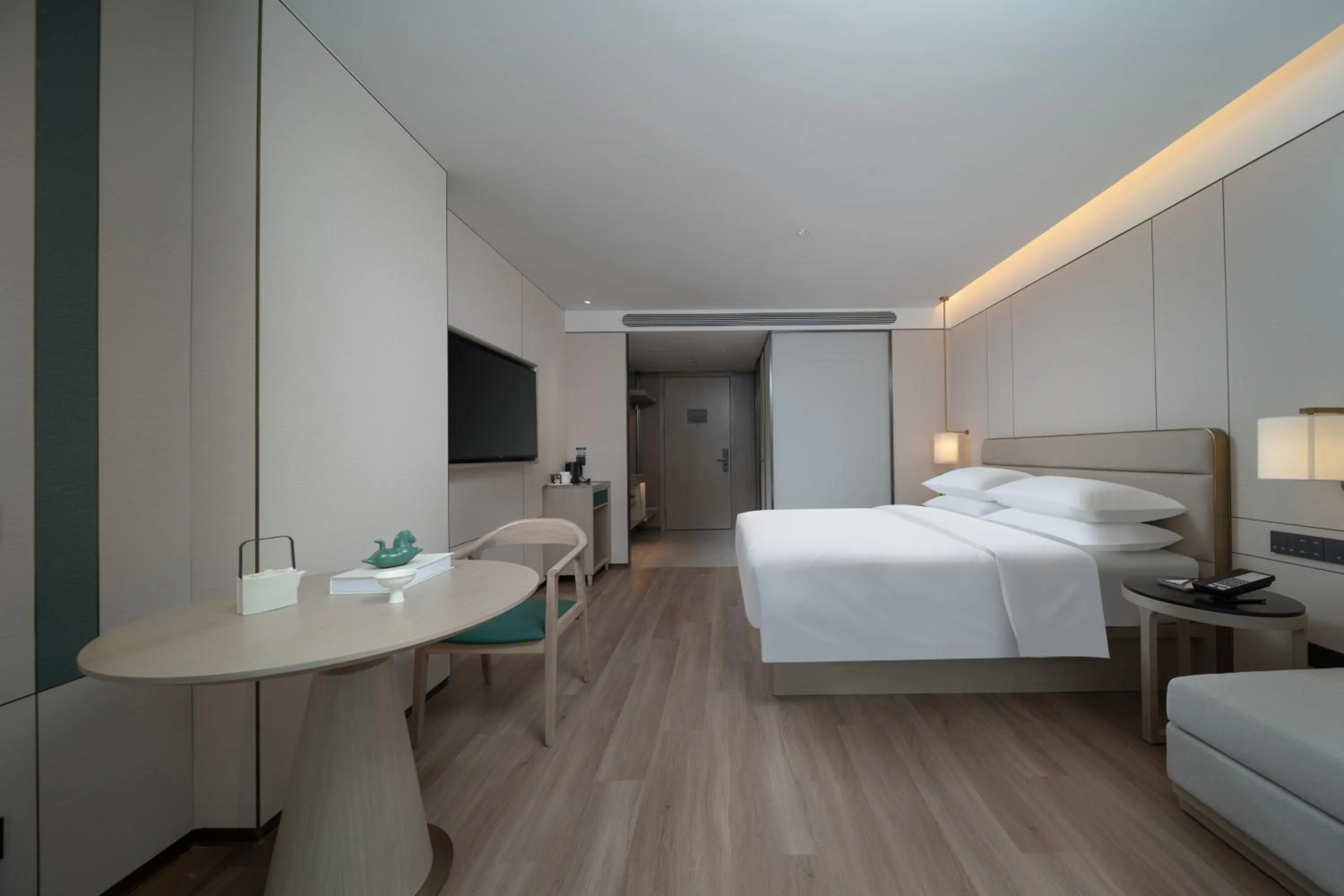 Bed in Manju Hotel Shaoxing Keqiao Wanda