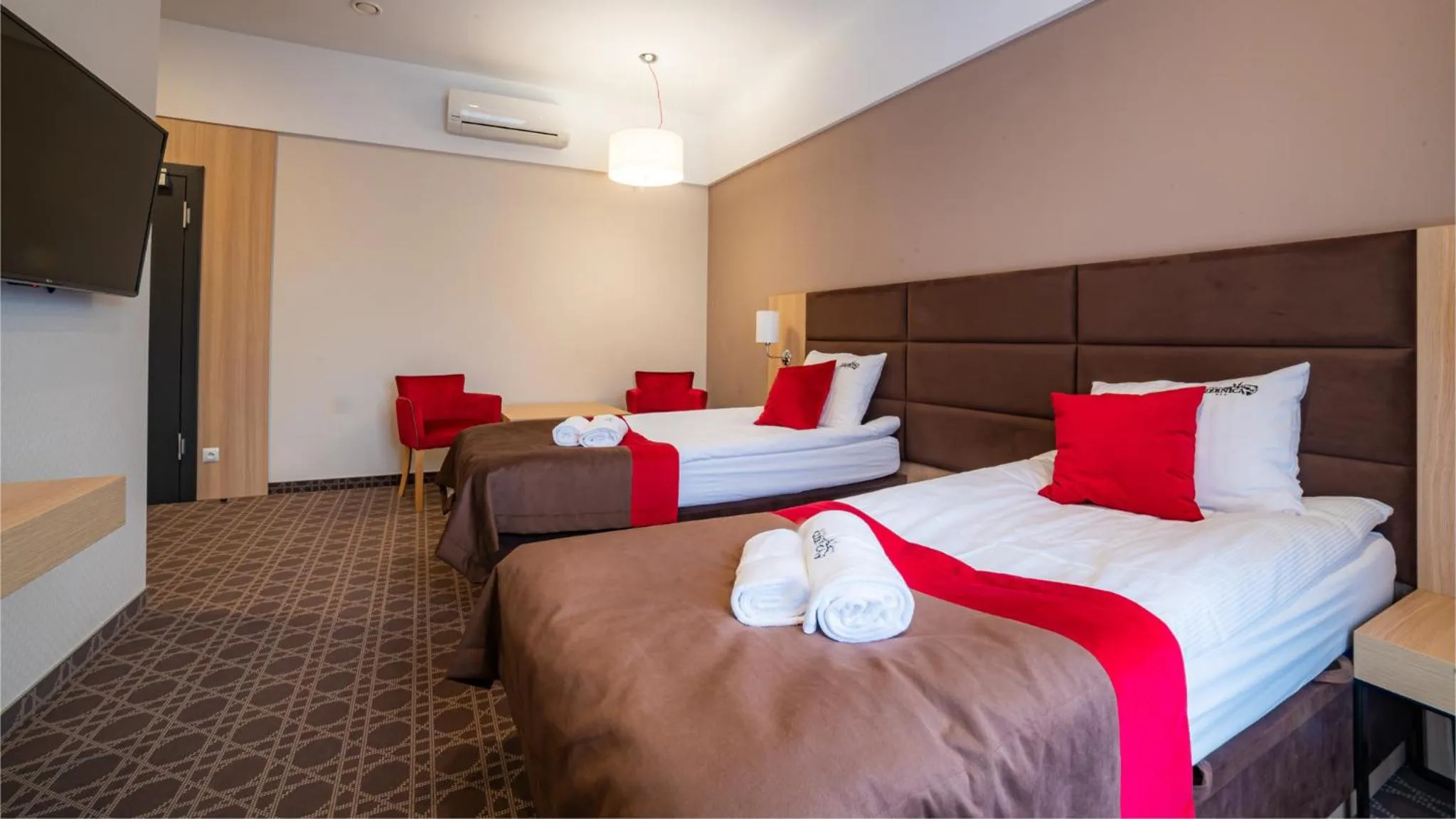 Bed in Hotel Nad Czernicą