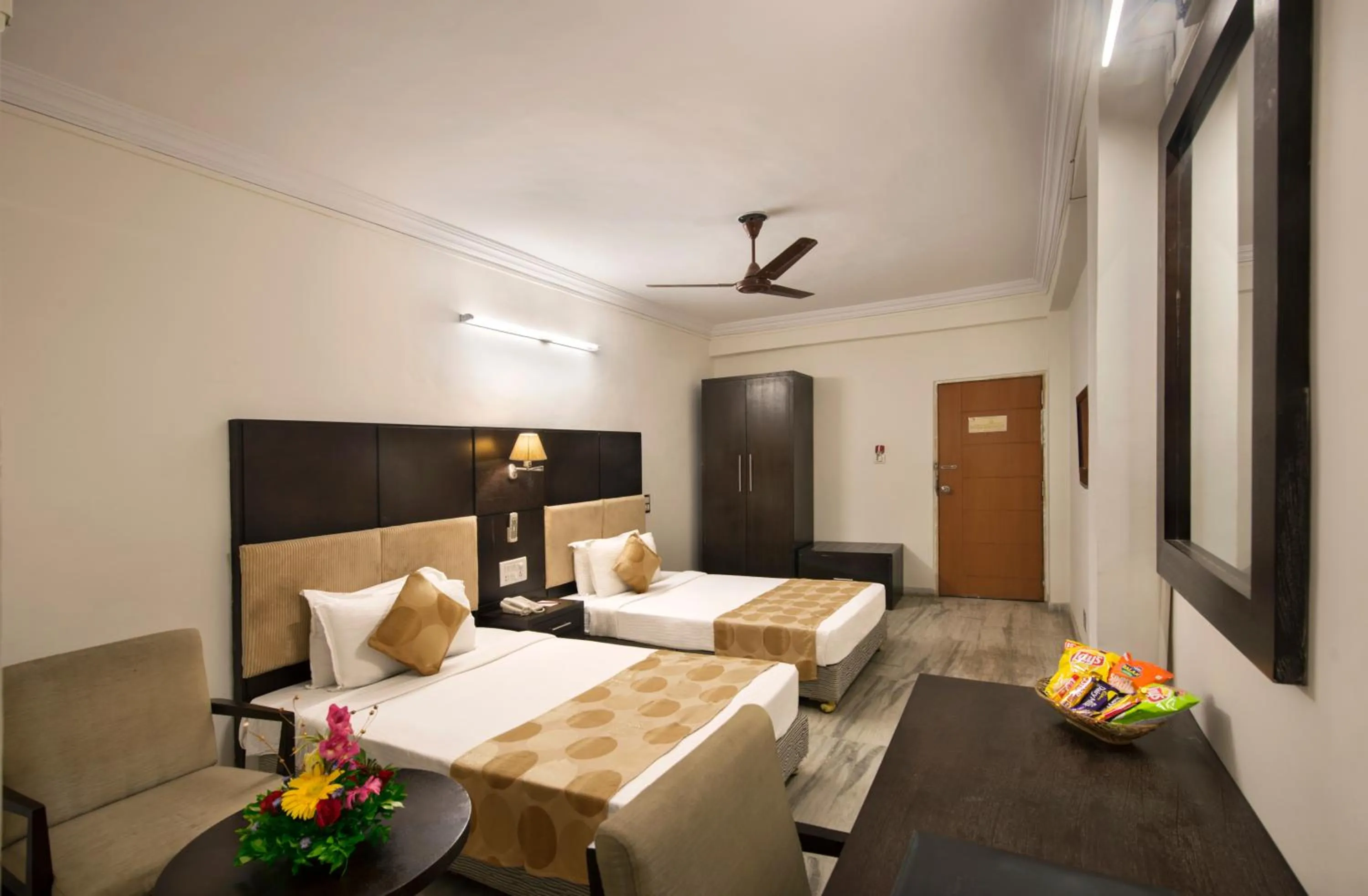 Bed in Lords Eco Inn Dahej