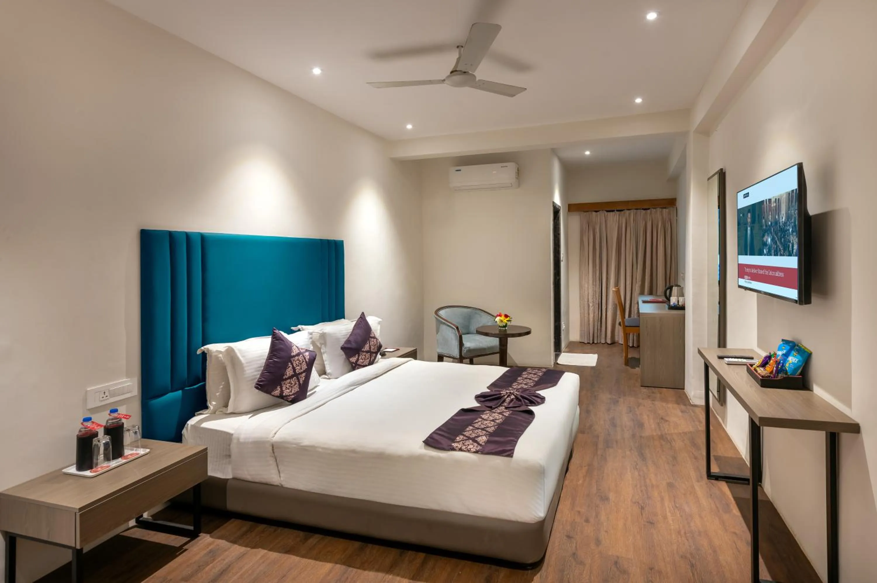 Bed in Lords Eco Inn Dahej