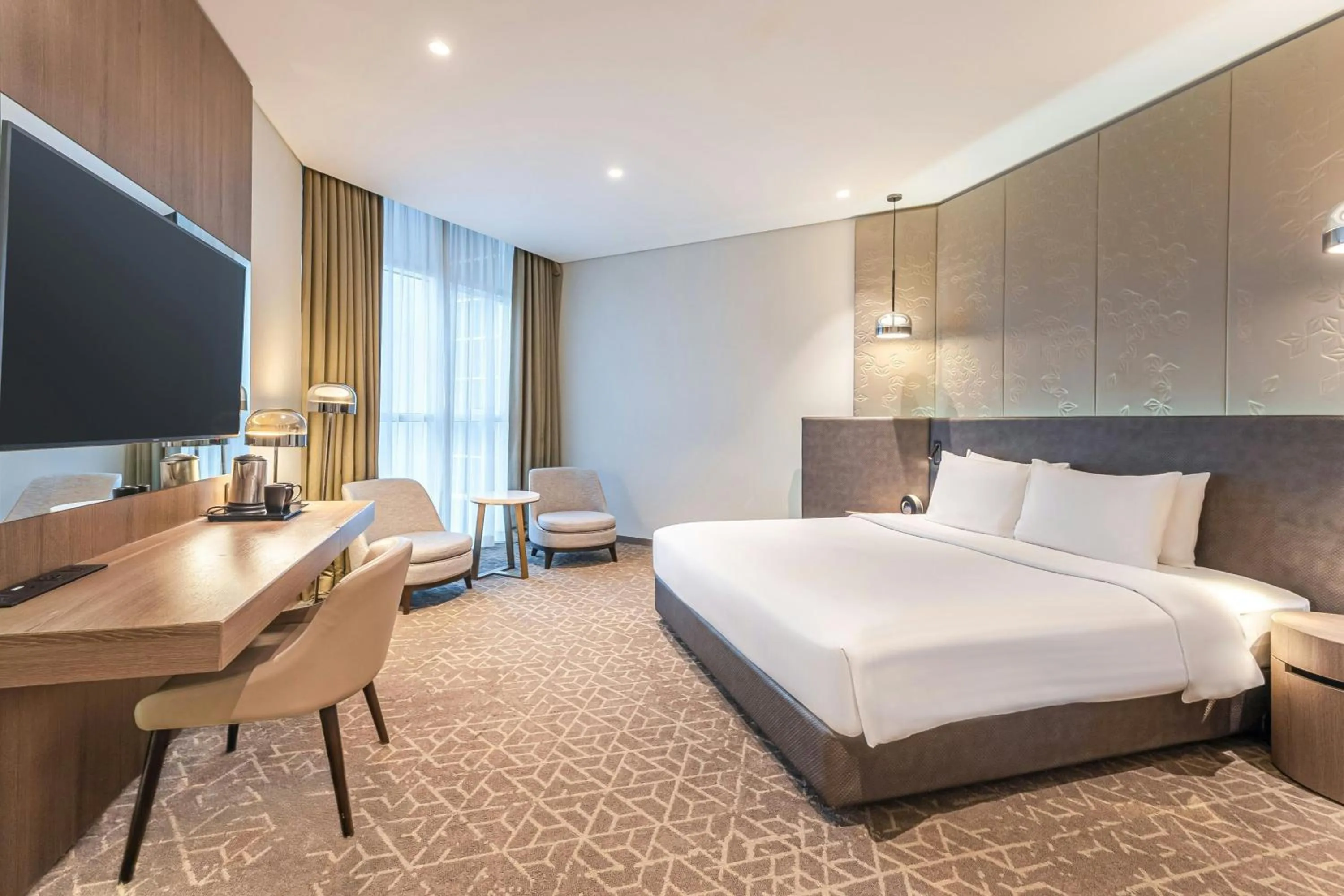 Photo of the whole room, Bed in Courtyard by Marriott Dubai, Al Barsha