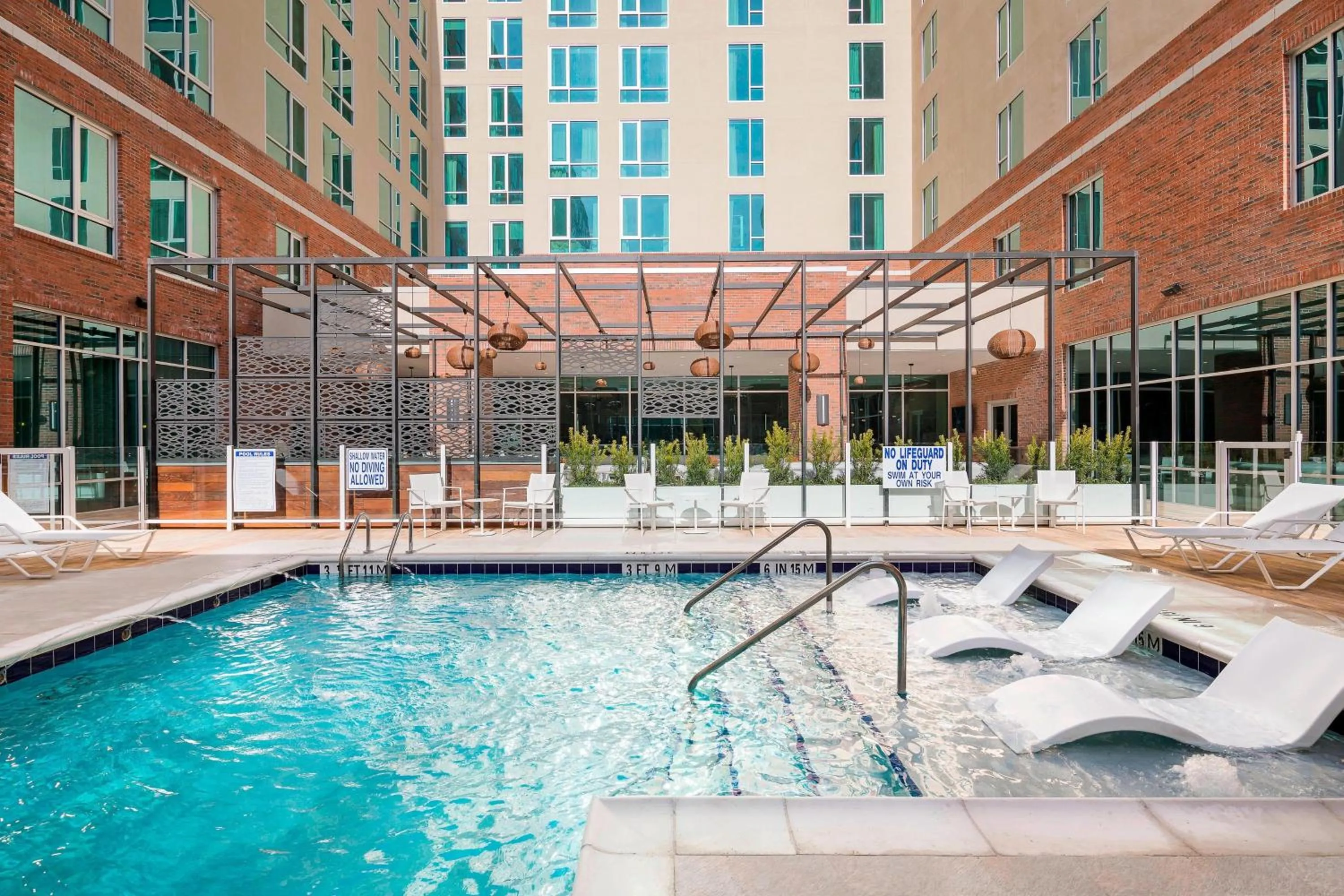 Swimming pool in Residence Inn by Marriott Greenville Downtown