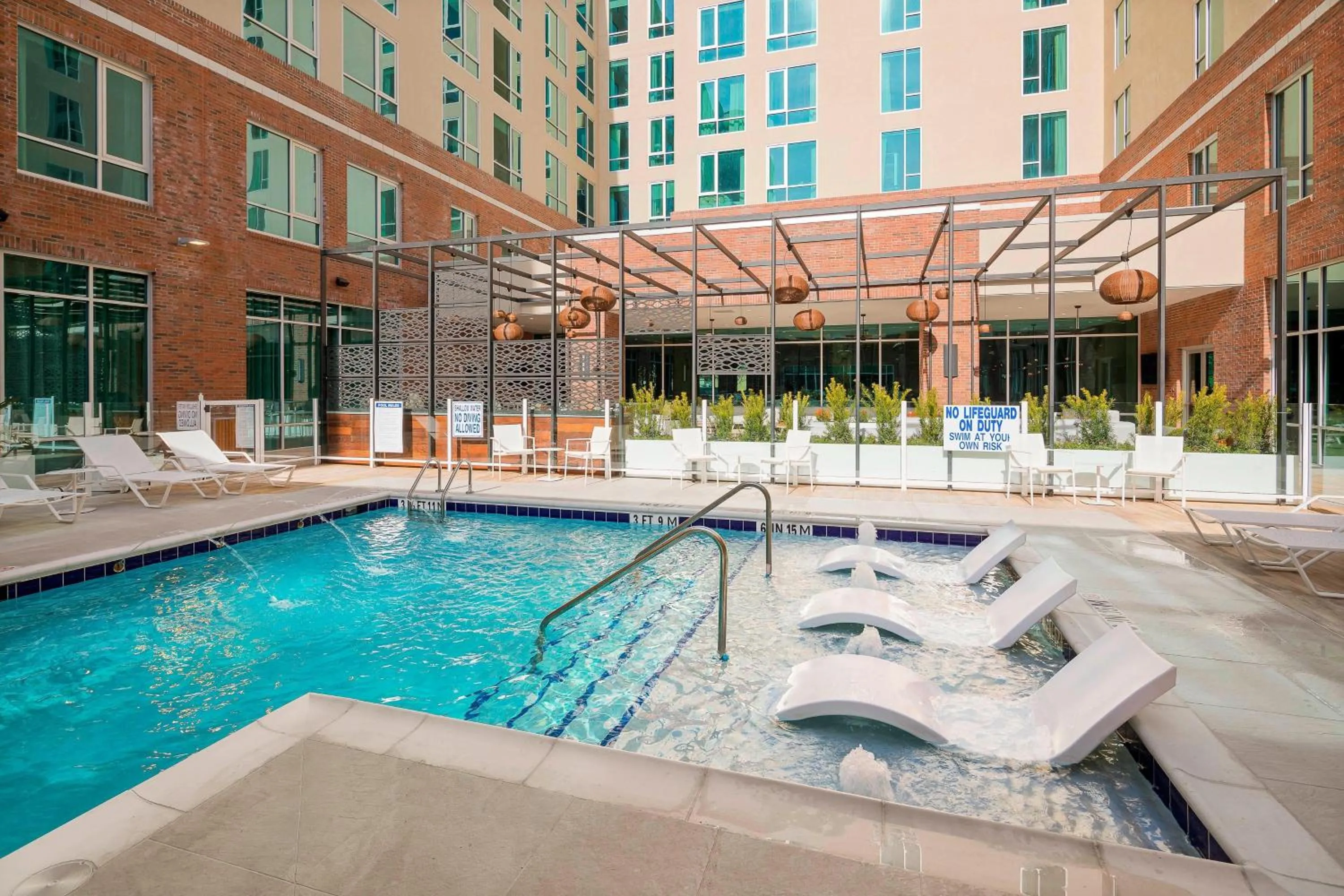 Swimming pool in SpringHill Suites by Marriott Greenville Downtown