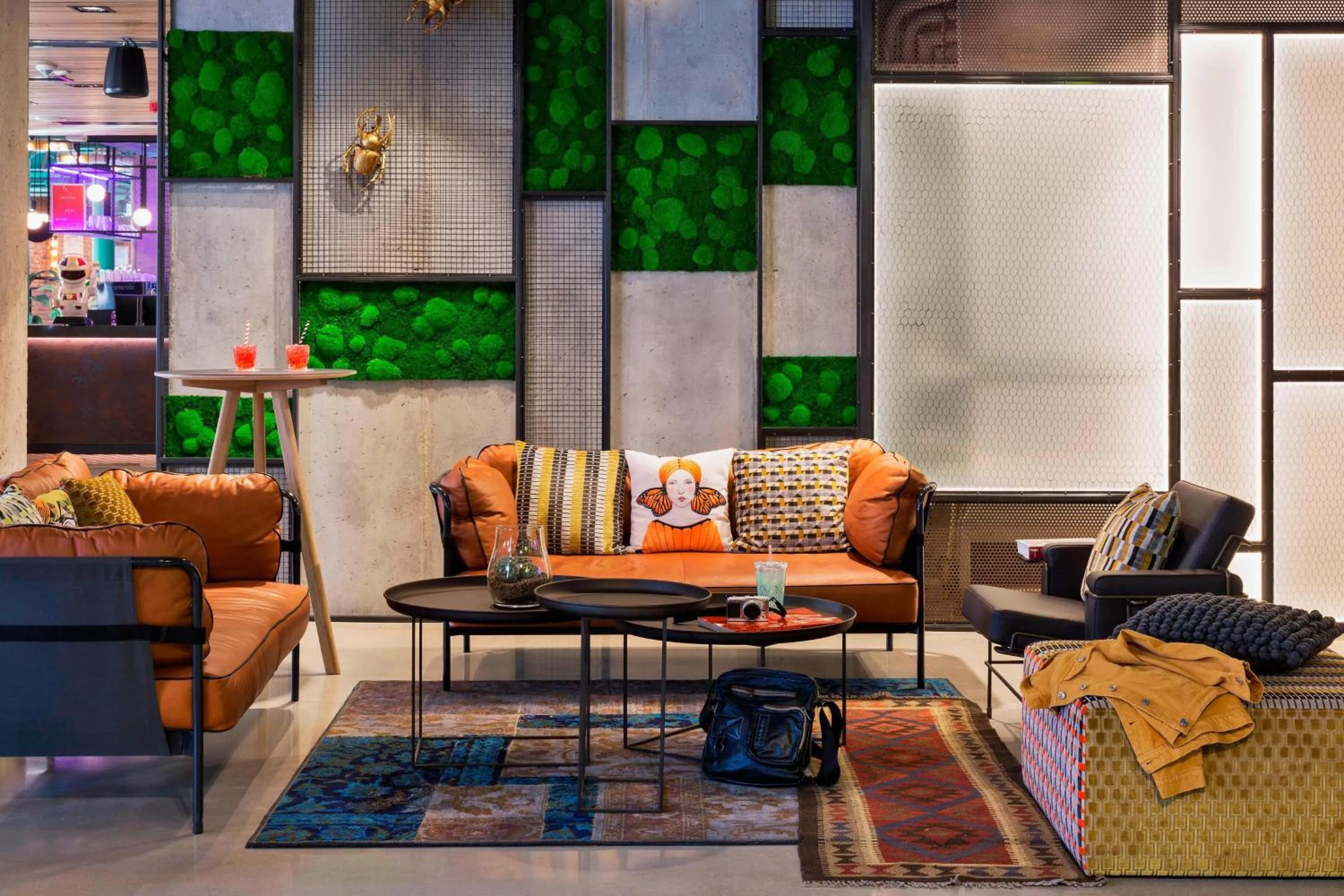 Lobby or reception in Moxy Warsaw Praga