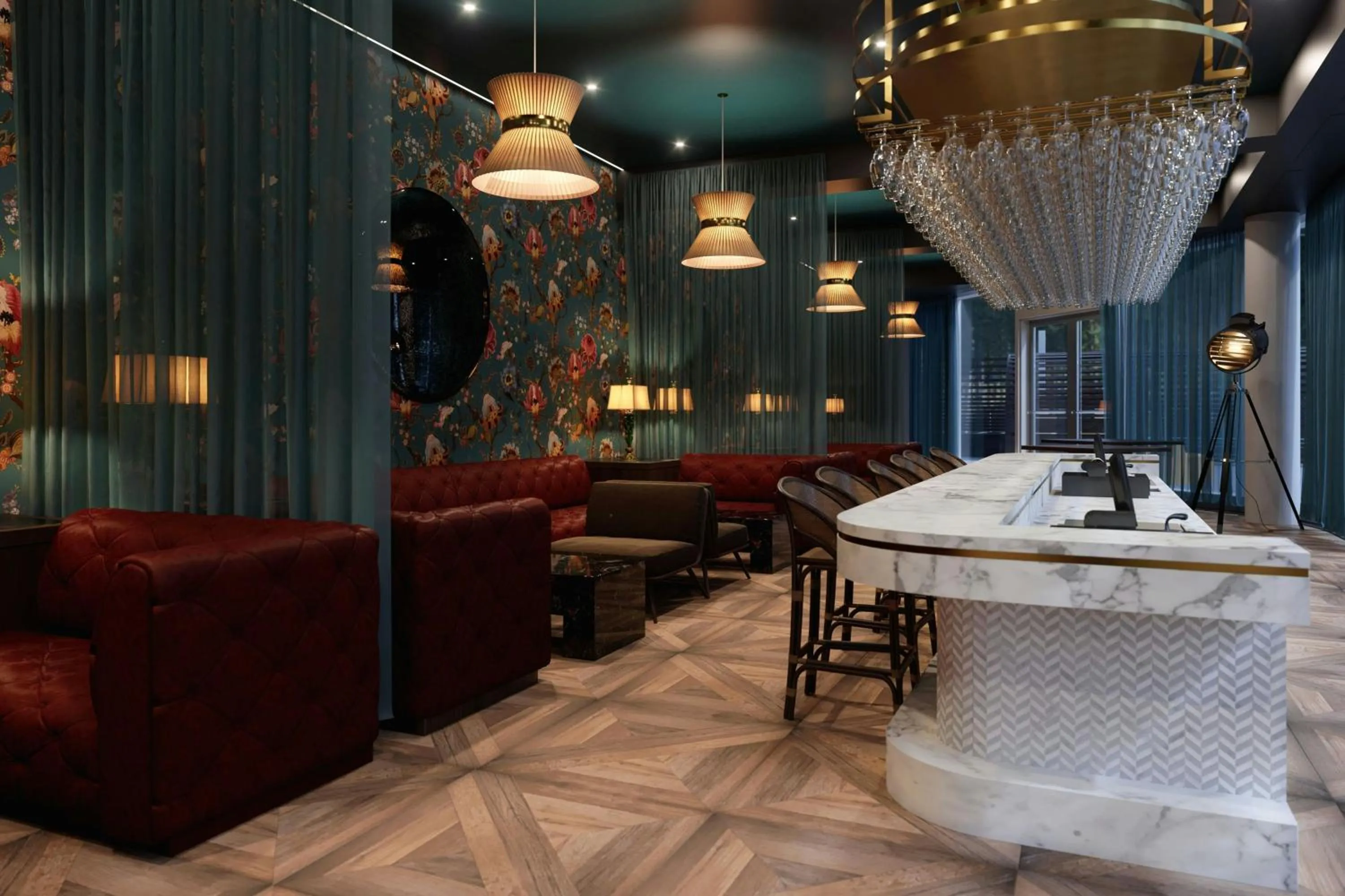 Lounge or bar in JW Marriott Edmonton ICE District