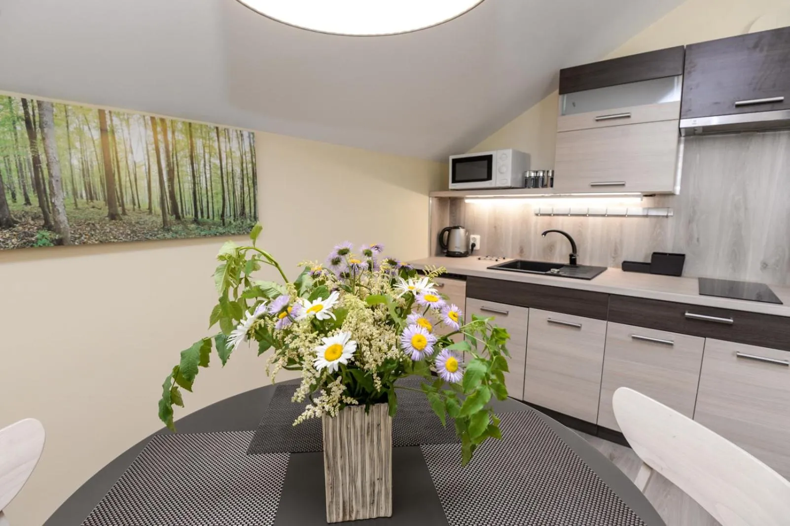 Kitchen or kitchenette in Vila Gilė