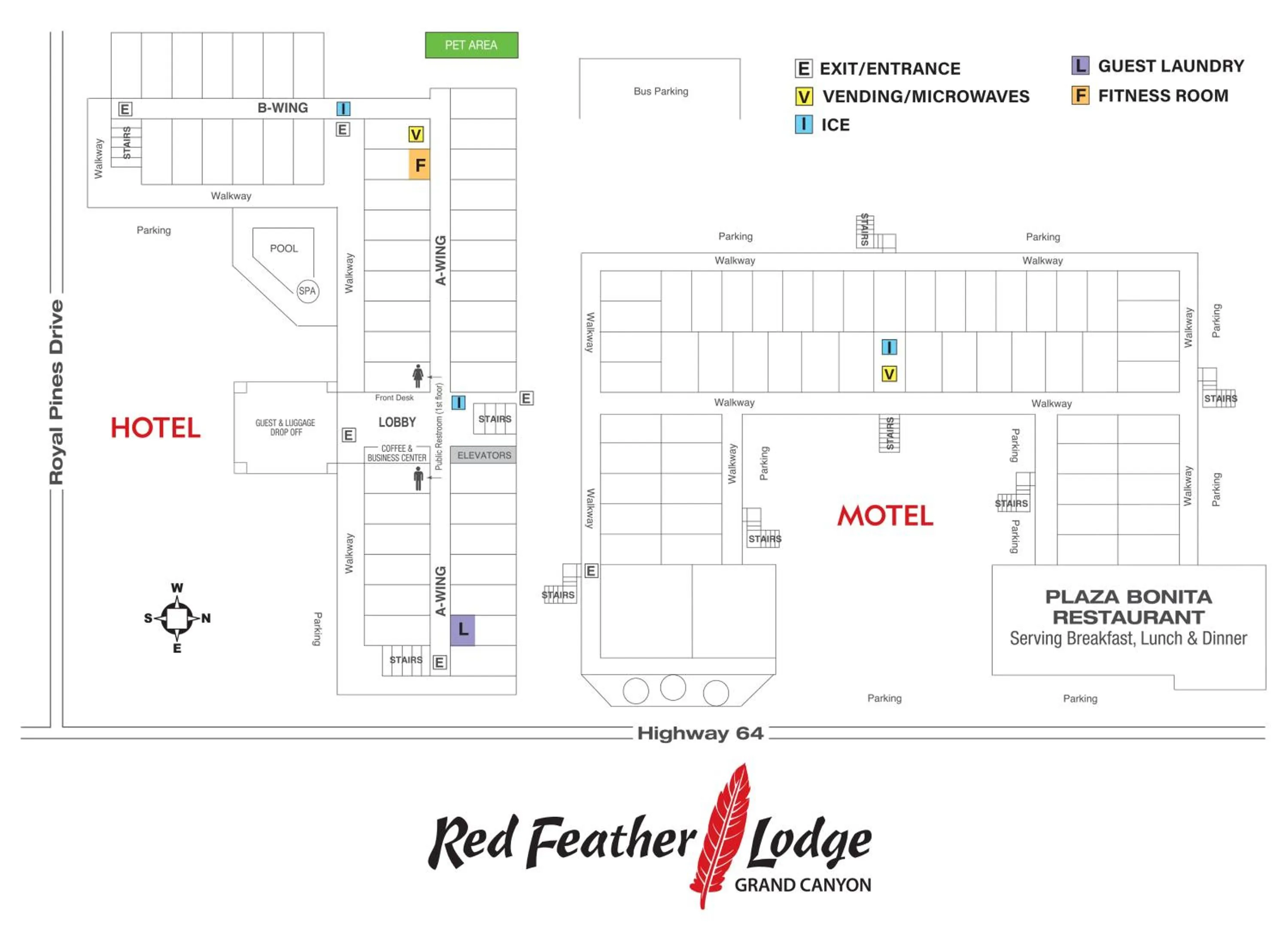 Property building in Red Feather Lodge/Hotel