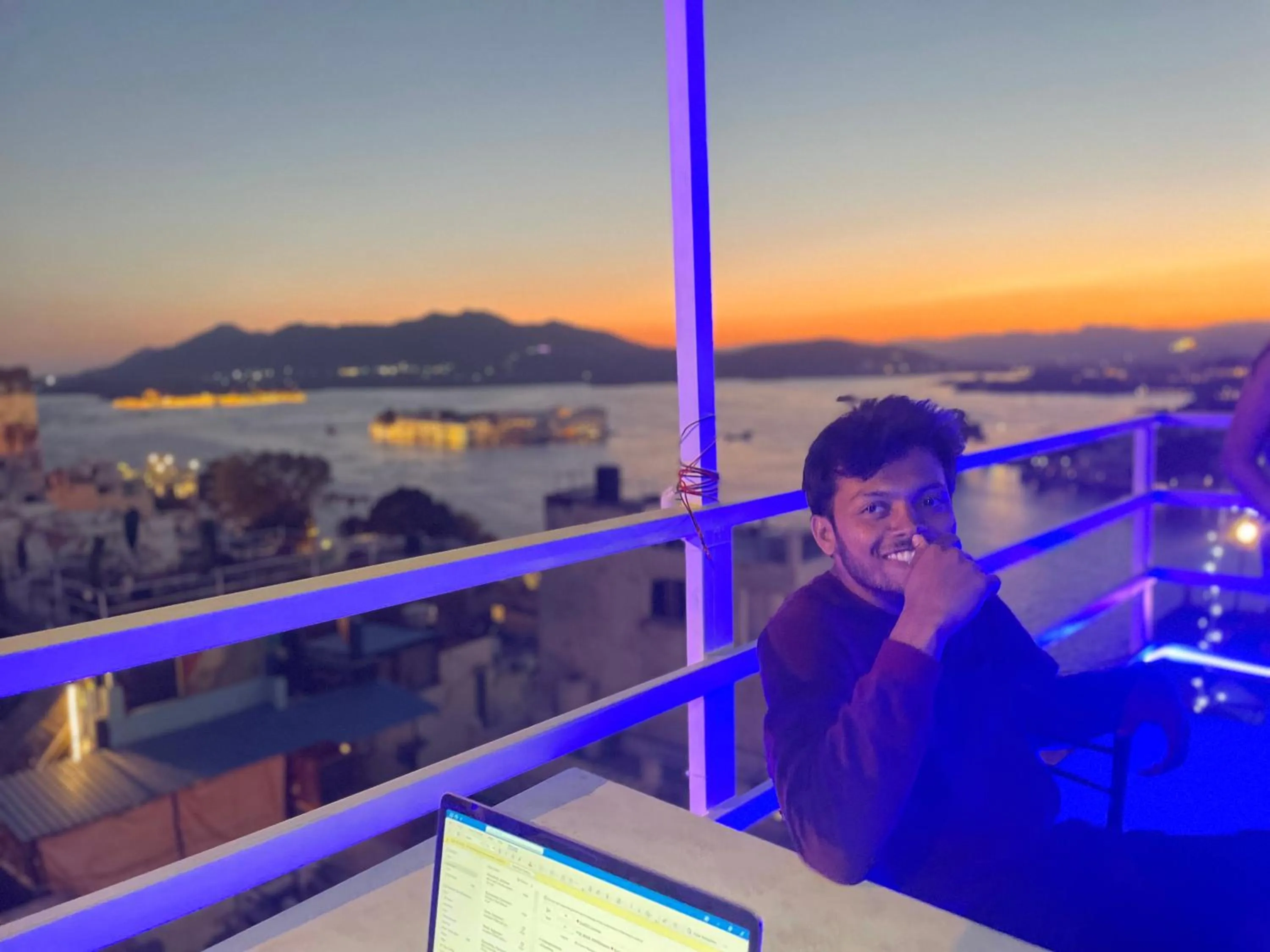 Mountain view in Trip In Hostel, Udaipur