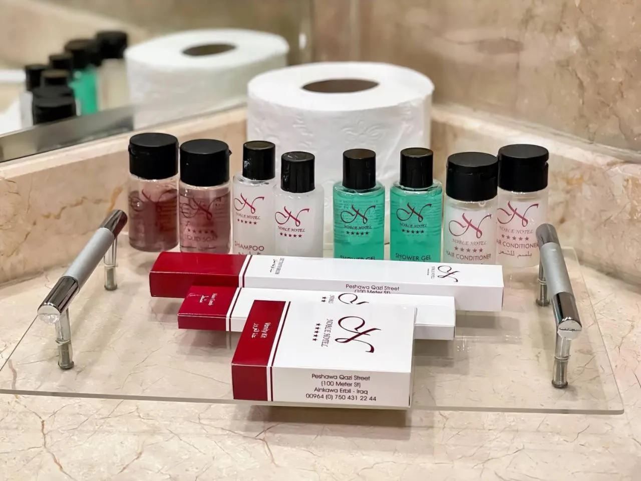 Bathroom in Noble Hotel