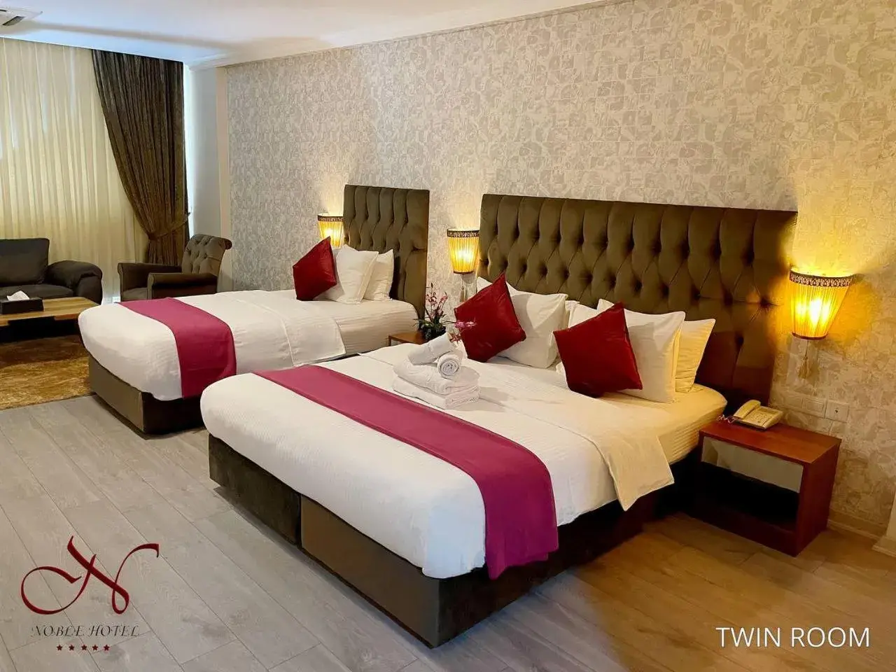 Twin Room in Noble Hotel Twin Room in Noble Hotel