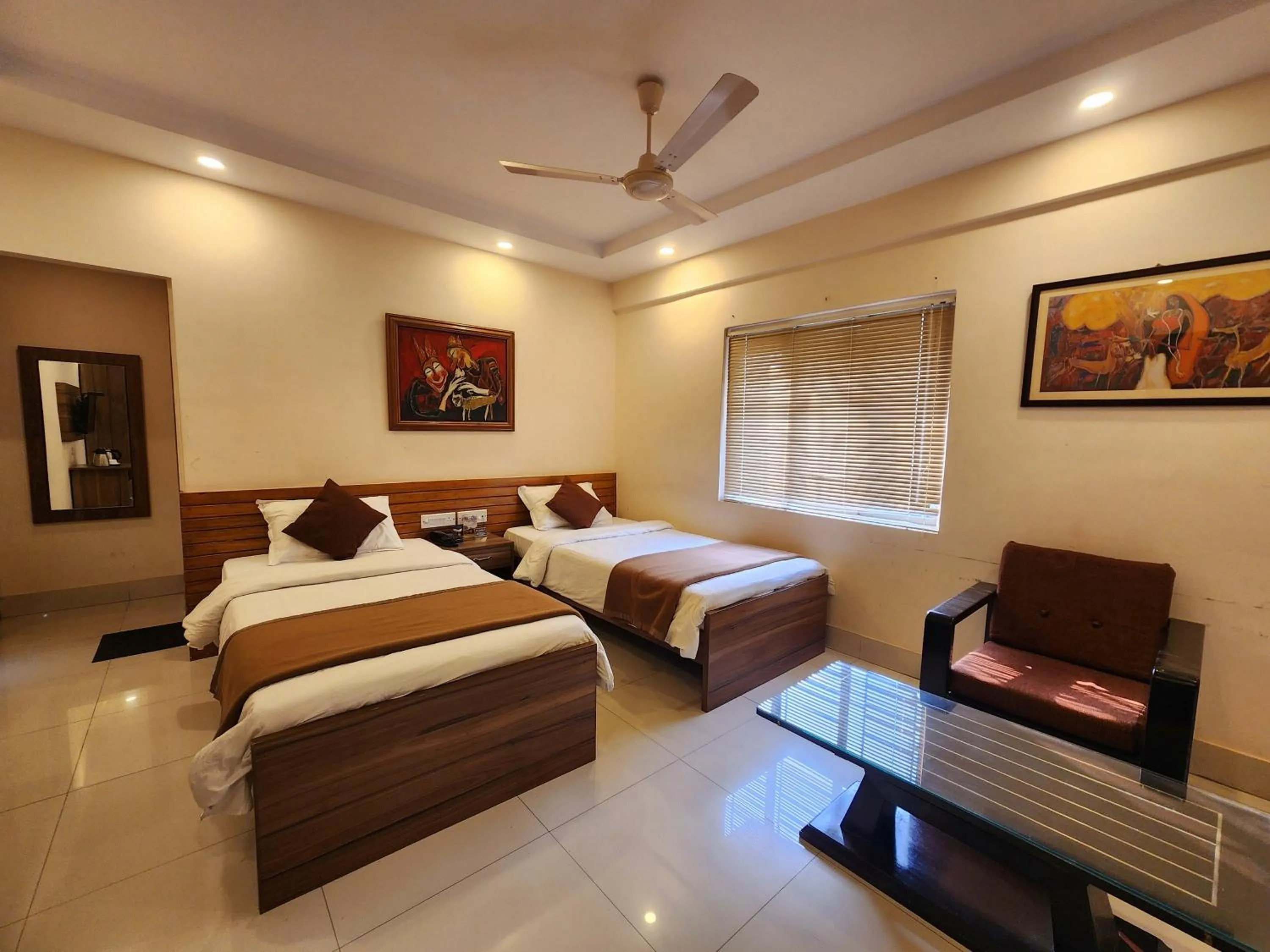 Bed in Wise Owl Comfotel