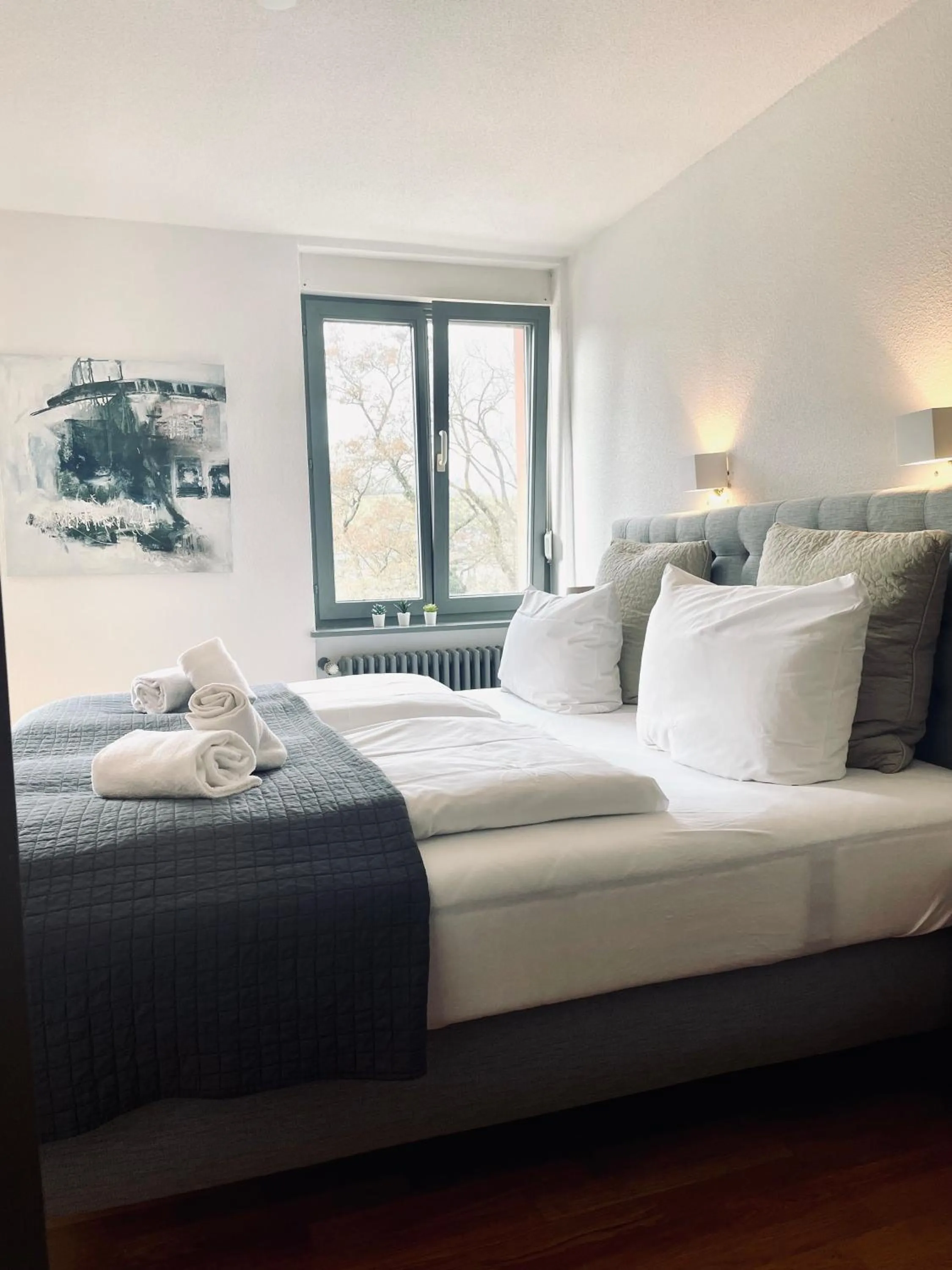 Bed in Hotel & Restaurant Grüner Baum Merzhausen