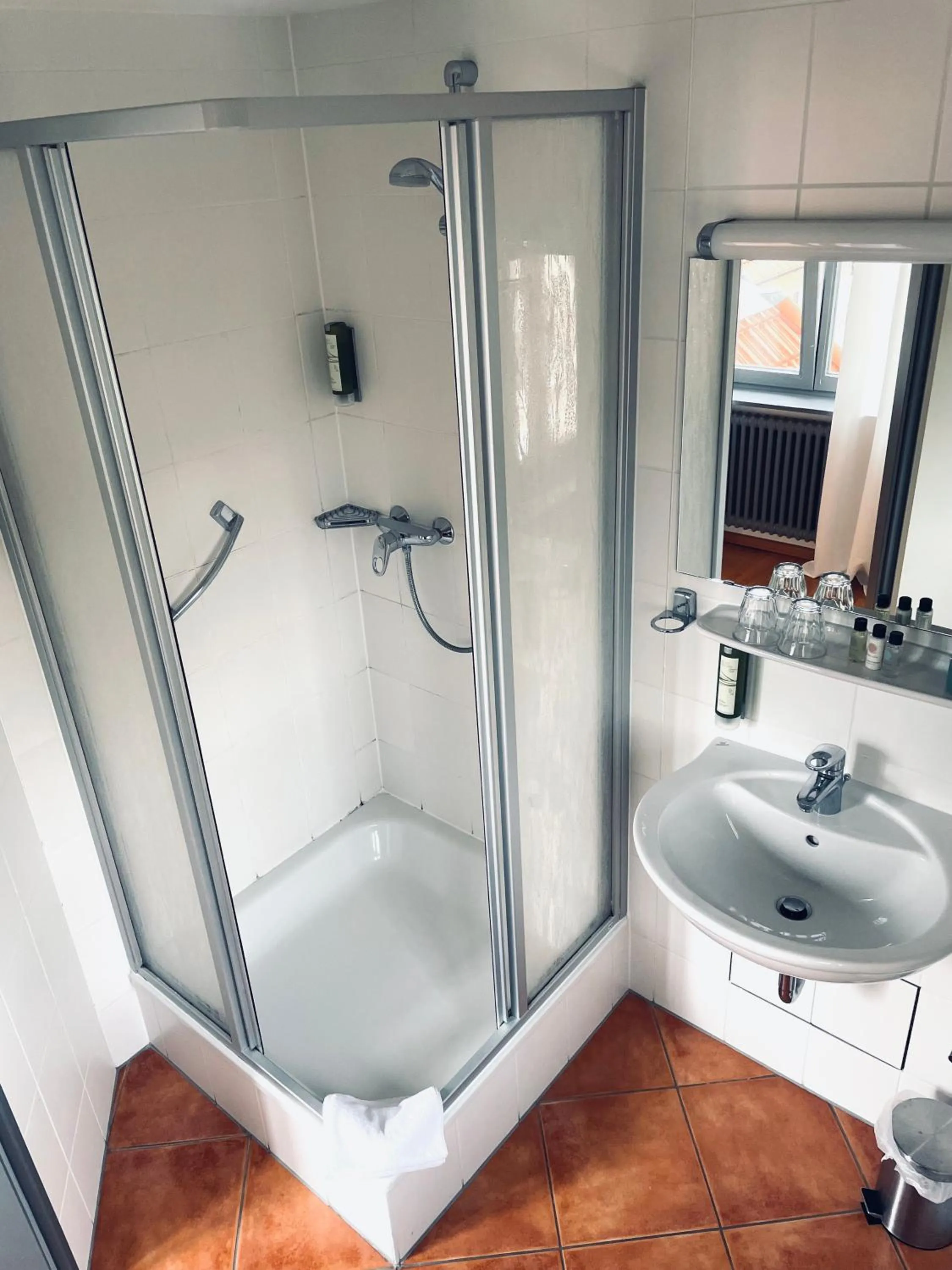 Shower in Hotel & Restaurant Grüner Baum Merzhausen