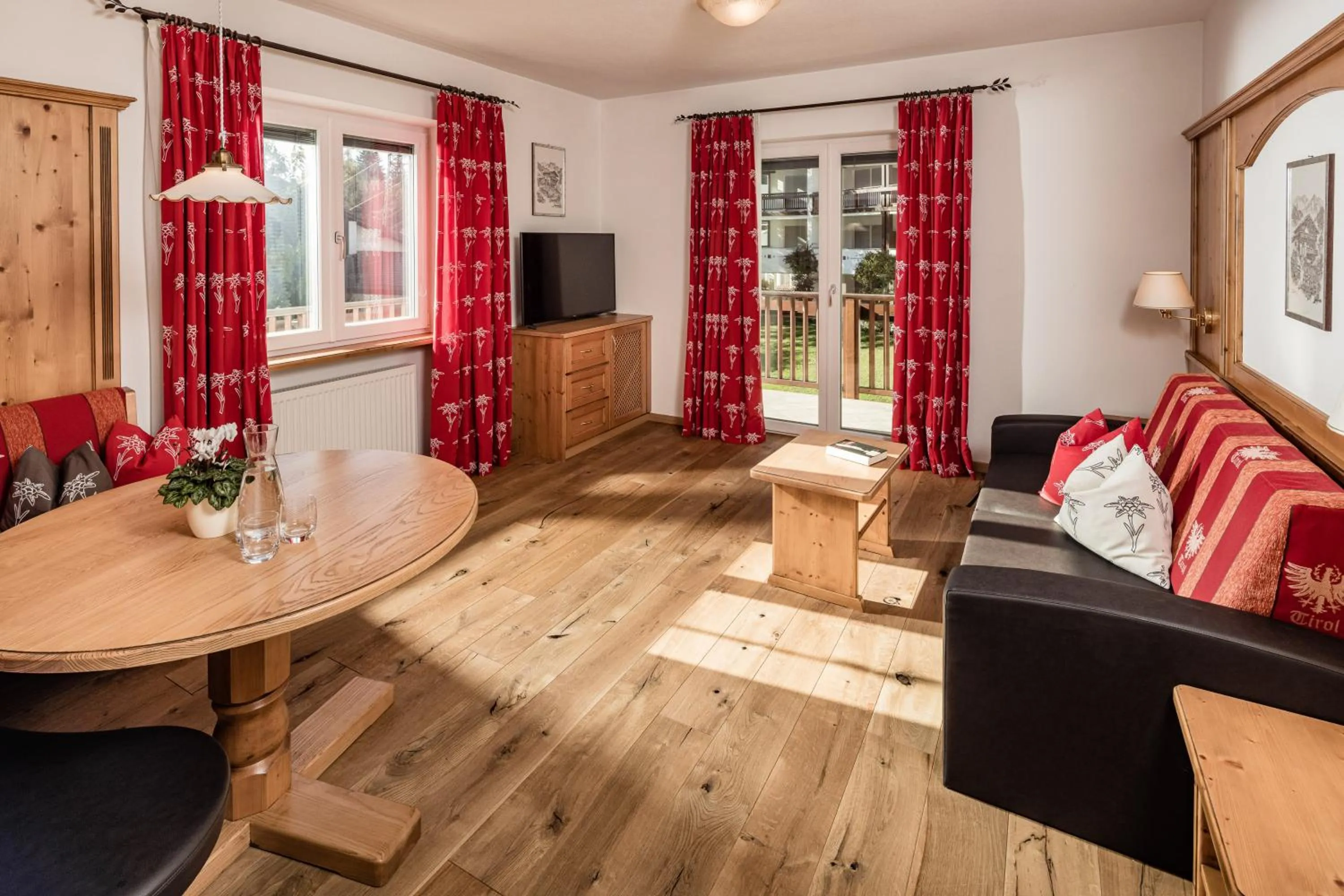 Seating area in Hotel Saltauserhof
