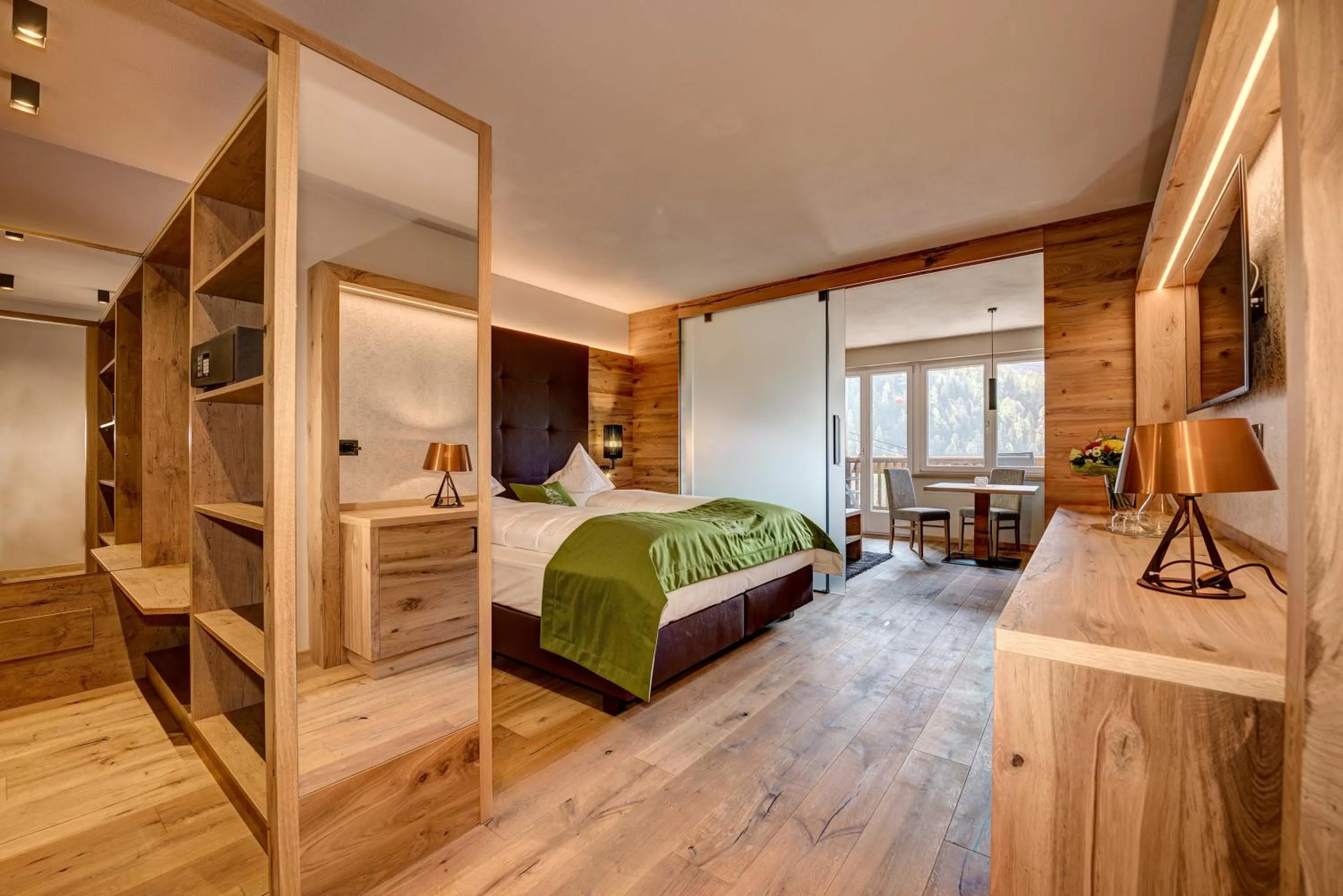 Bedroom, Bed in Hotel Saltauserhof