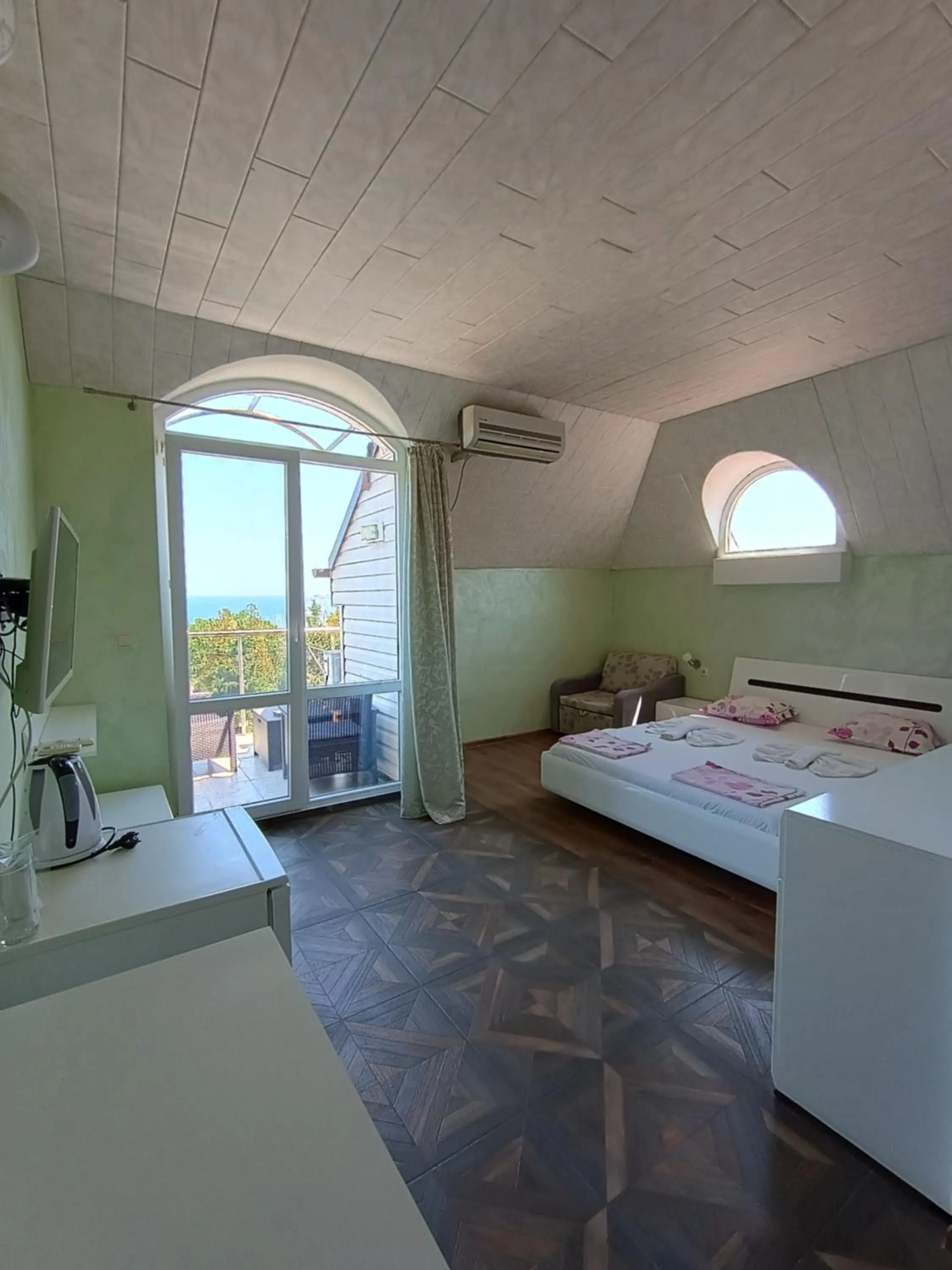 Bed in Morska Zvezda Guest House
