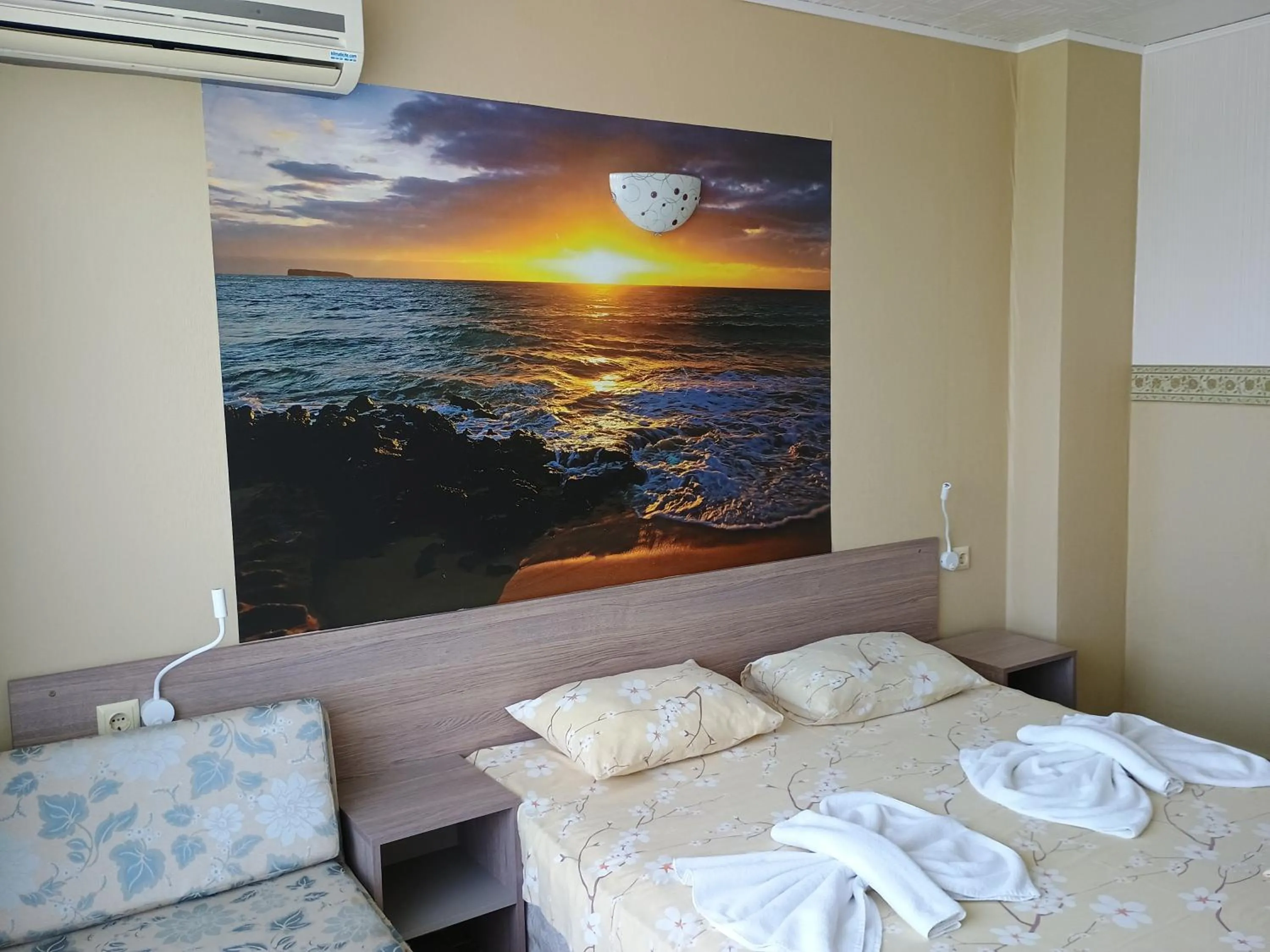 Bed in Morska Zvezda Guest House
