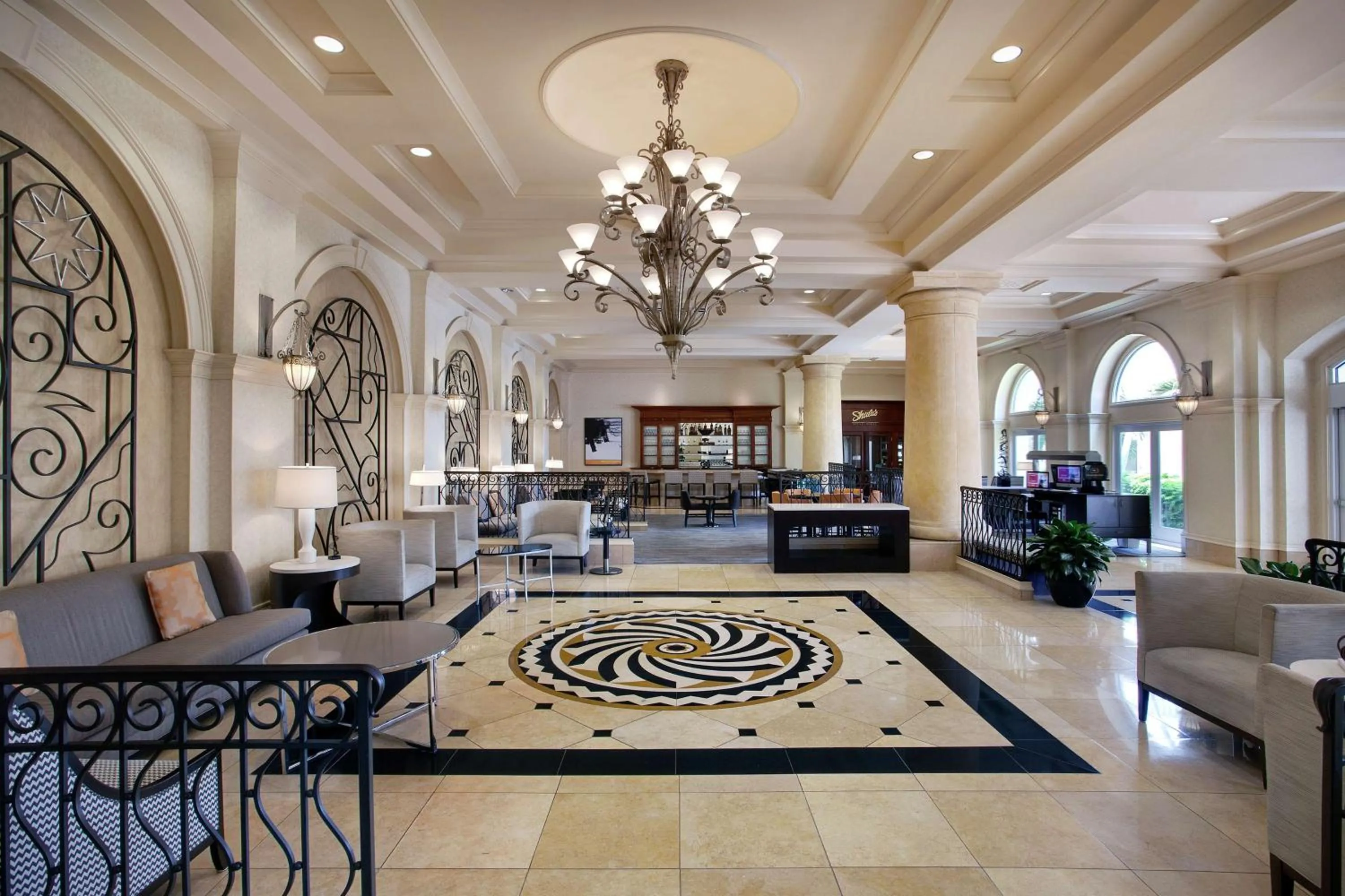 Lobby or reception in Hilton Naples