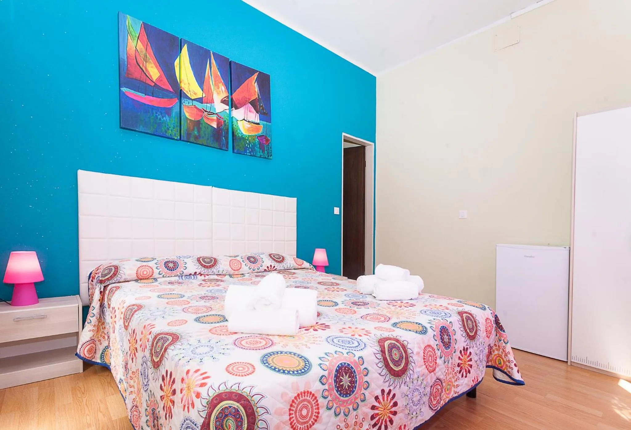 Bed in Hotel Romantik & Depandance