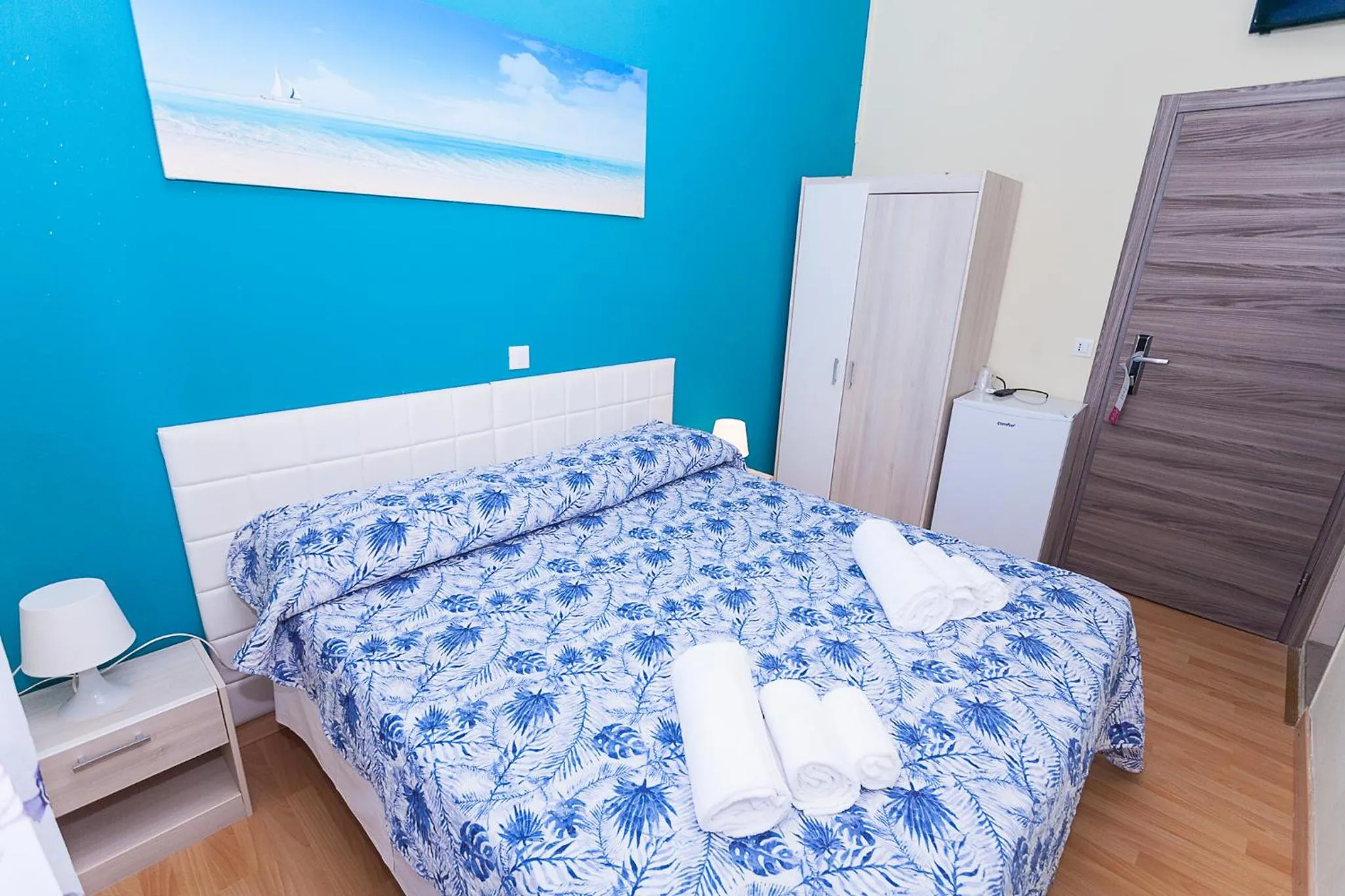 Bed in Hotel Romantik & Depandance