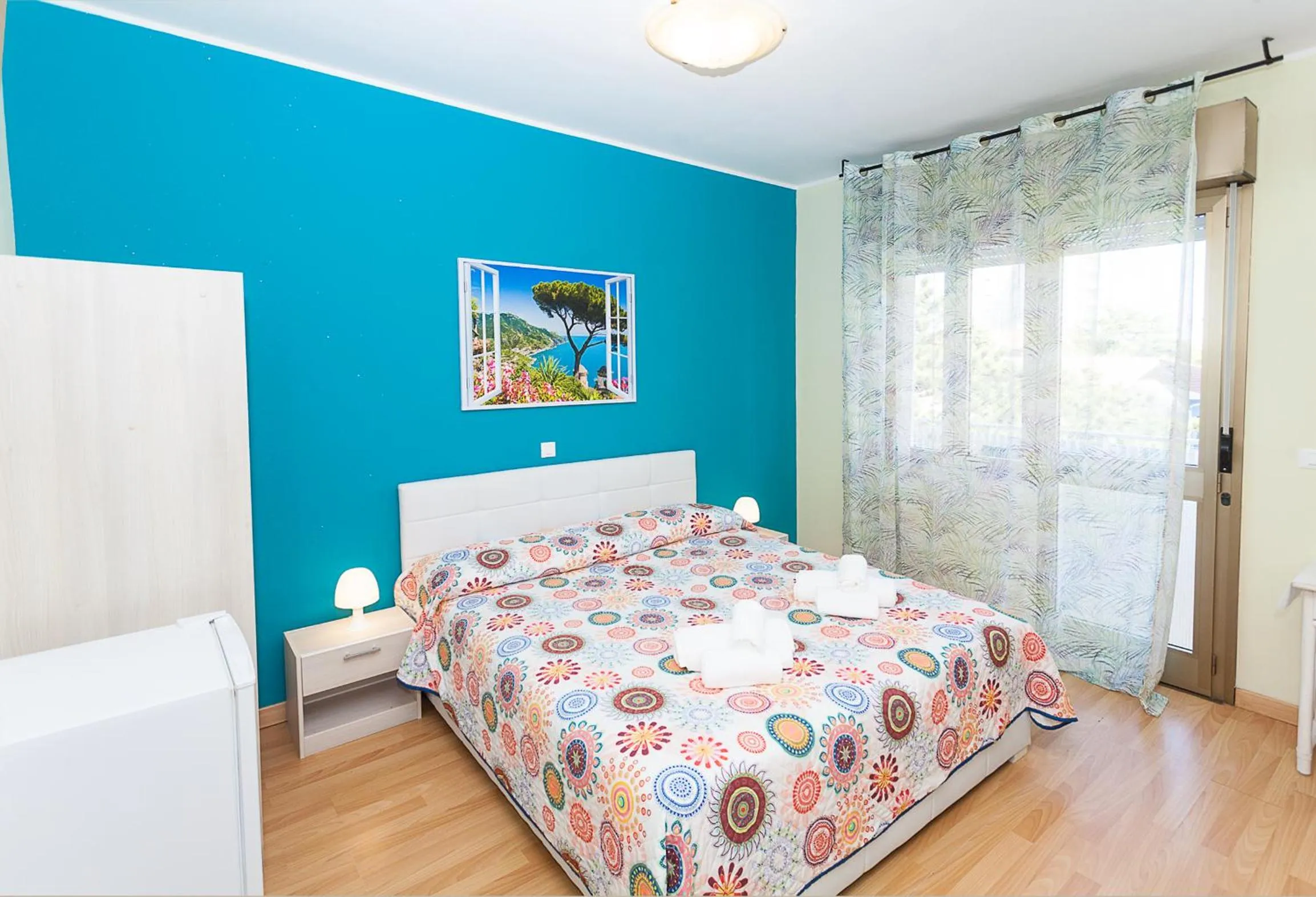 Bed in Hotel Romantik & Depandance