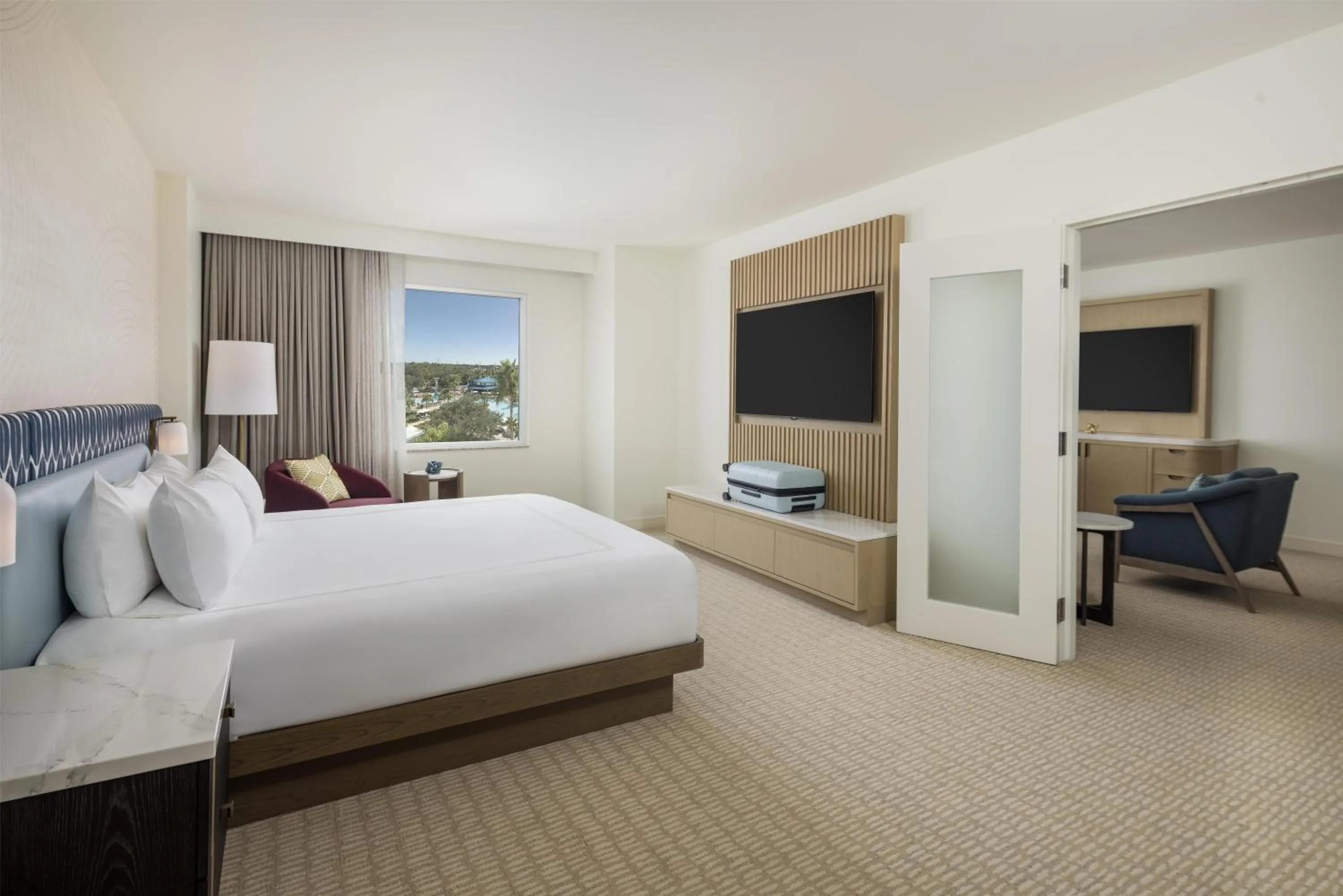 Bed in Hilton Orlando