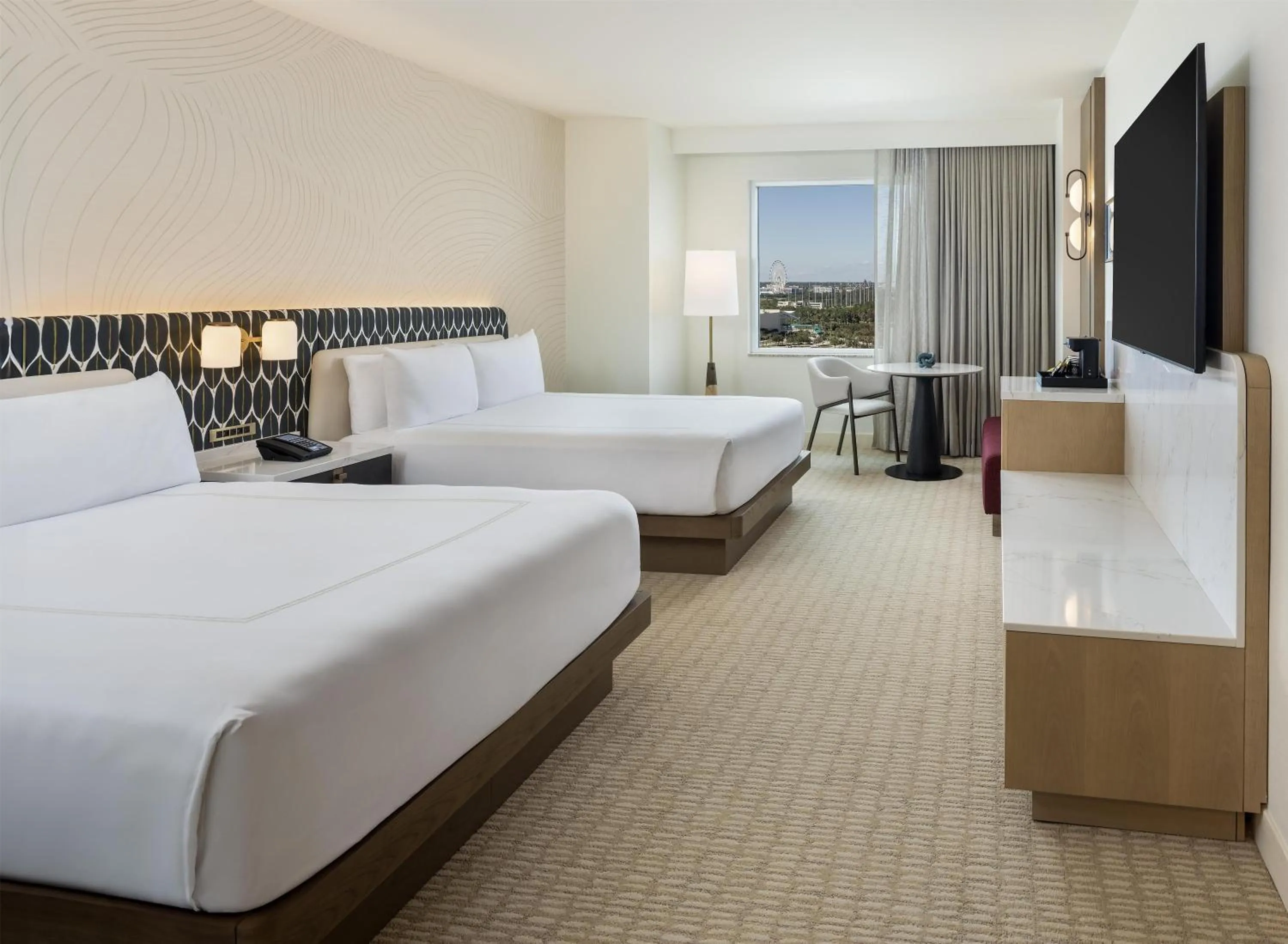 Bed in Hilton Orlando