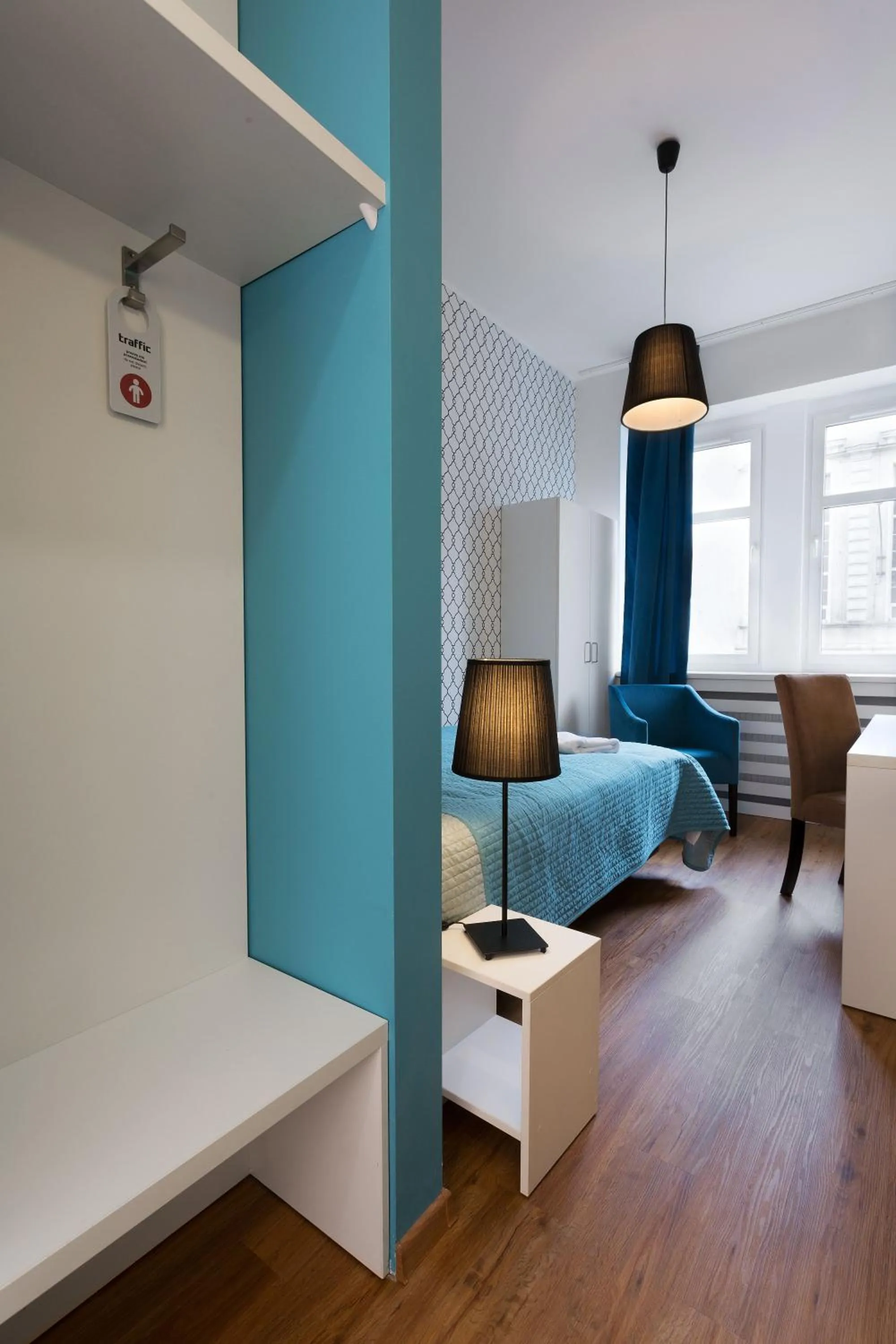 Photo of the whole room, Bed in Hotel Traffic Poznań Stare Miasto