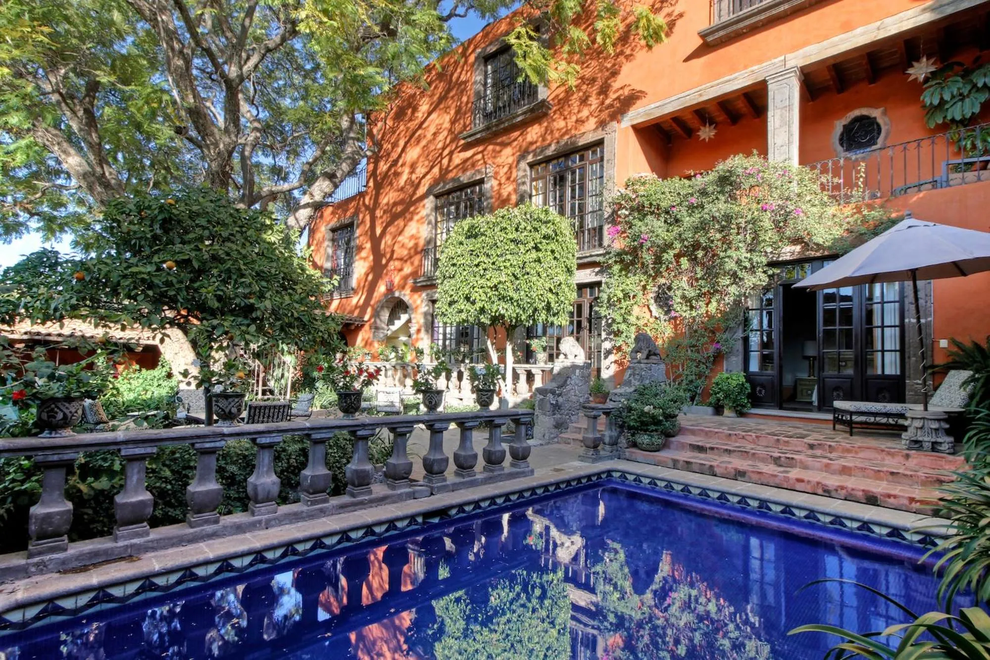 Pool view in Casa Schuck Boutique Hotel