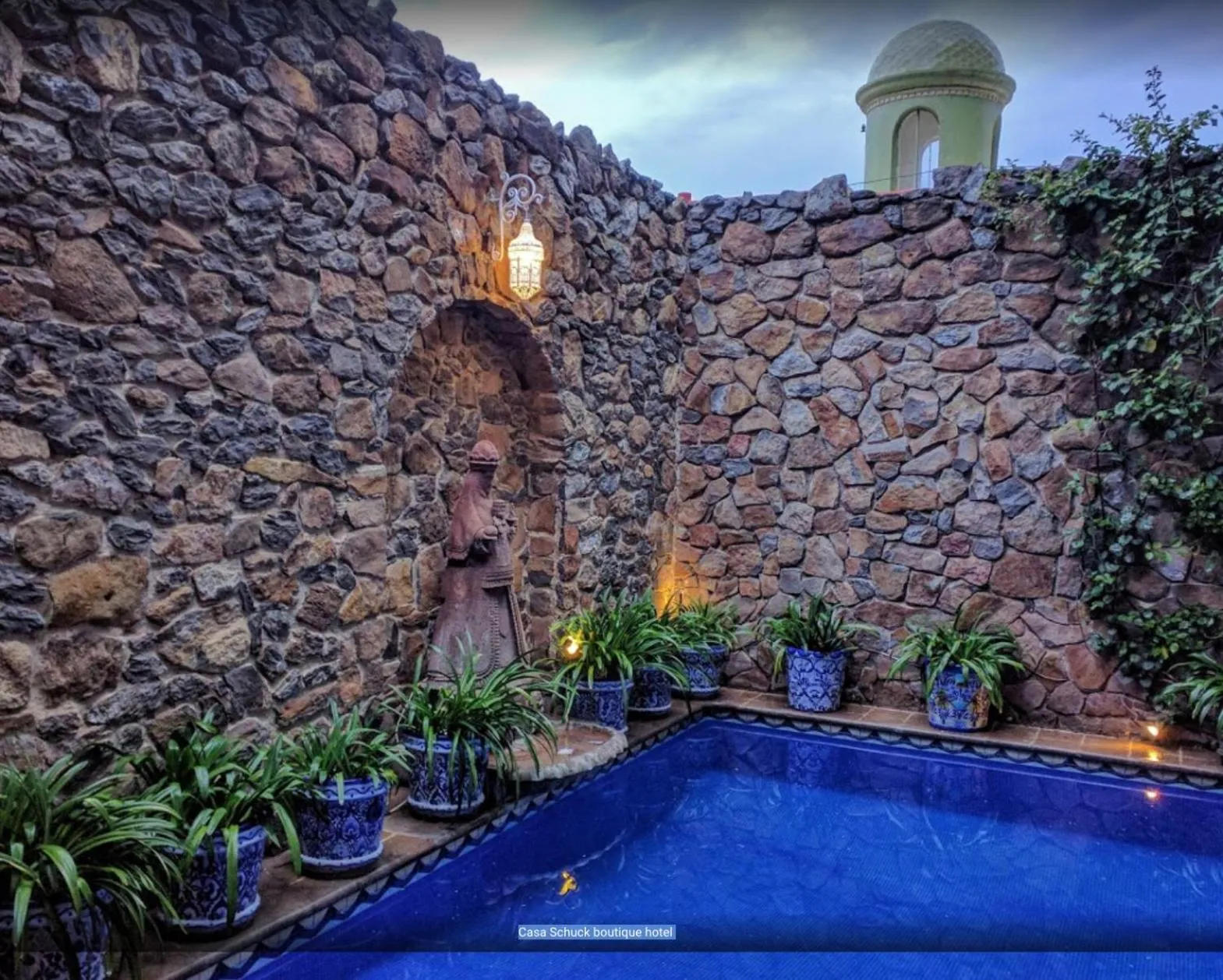 Pool view in Casa Schuck Boutique Hotel