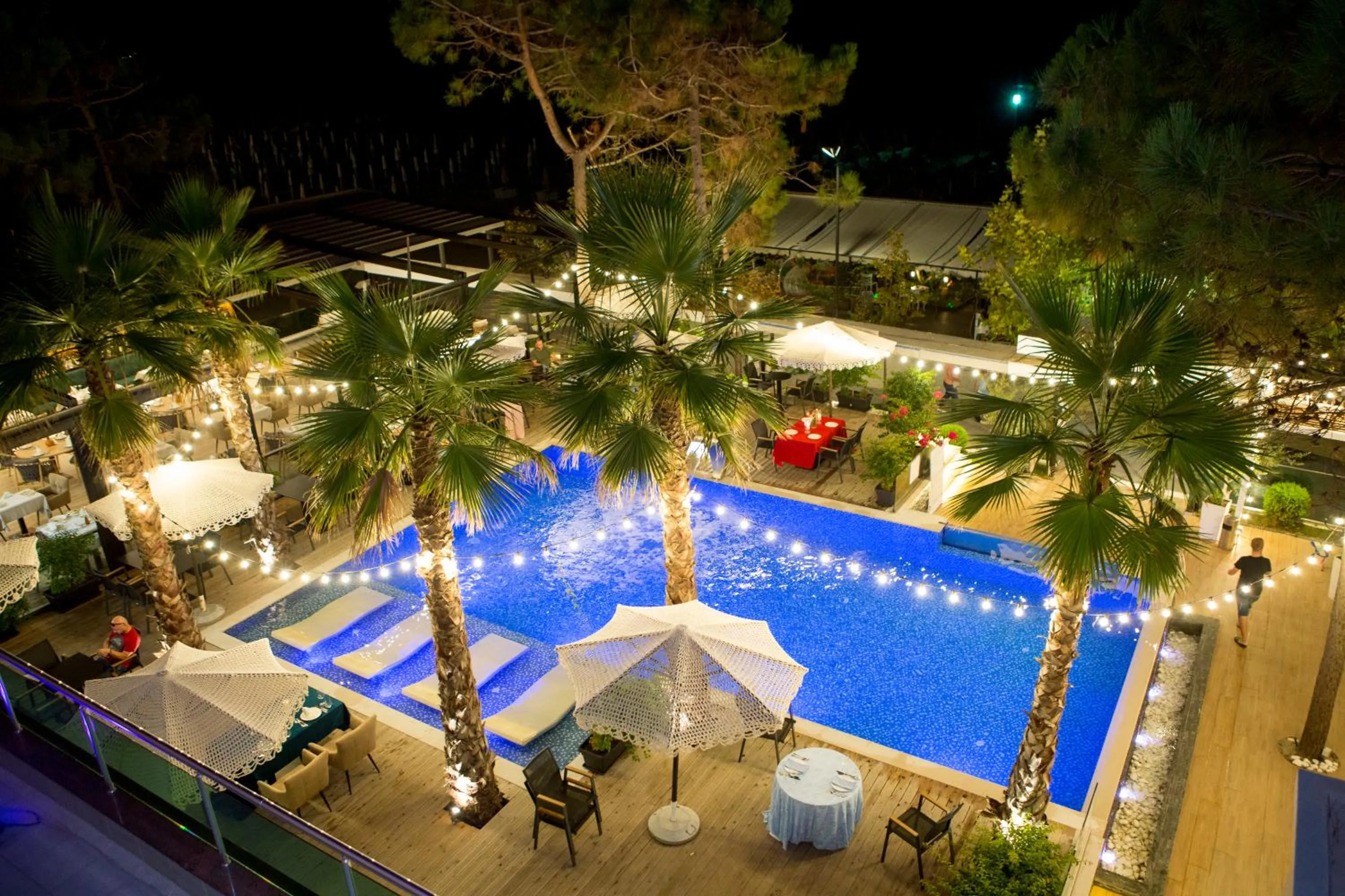 Pool view in Albanian Star Hotel