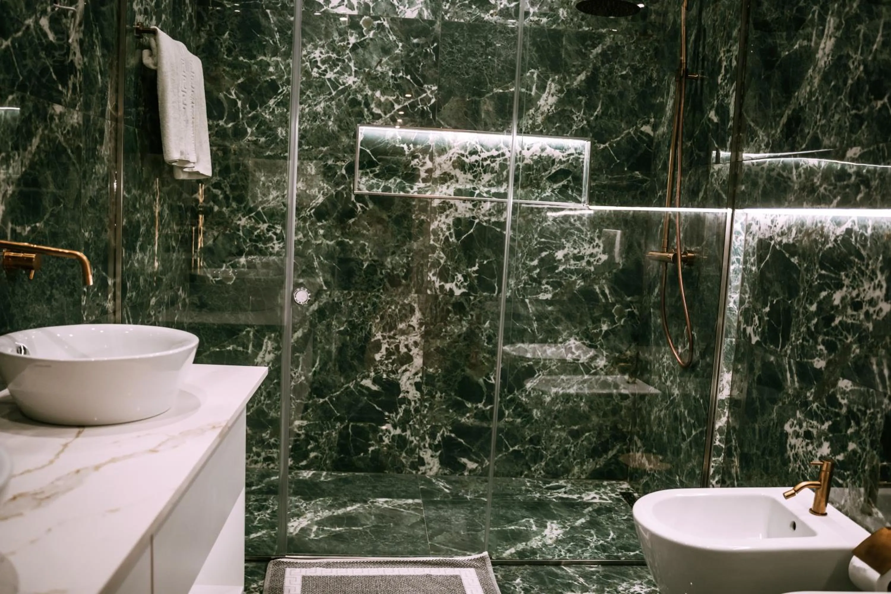Shower in Albanian Star Hotel