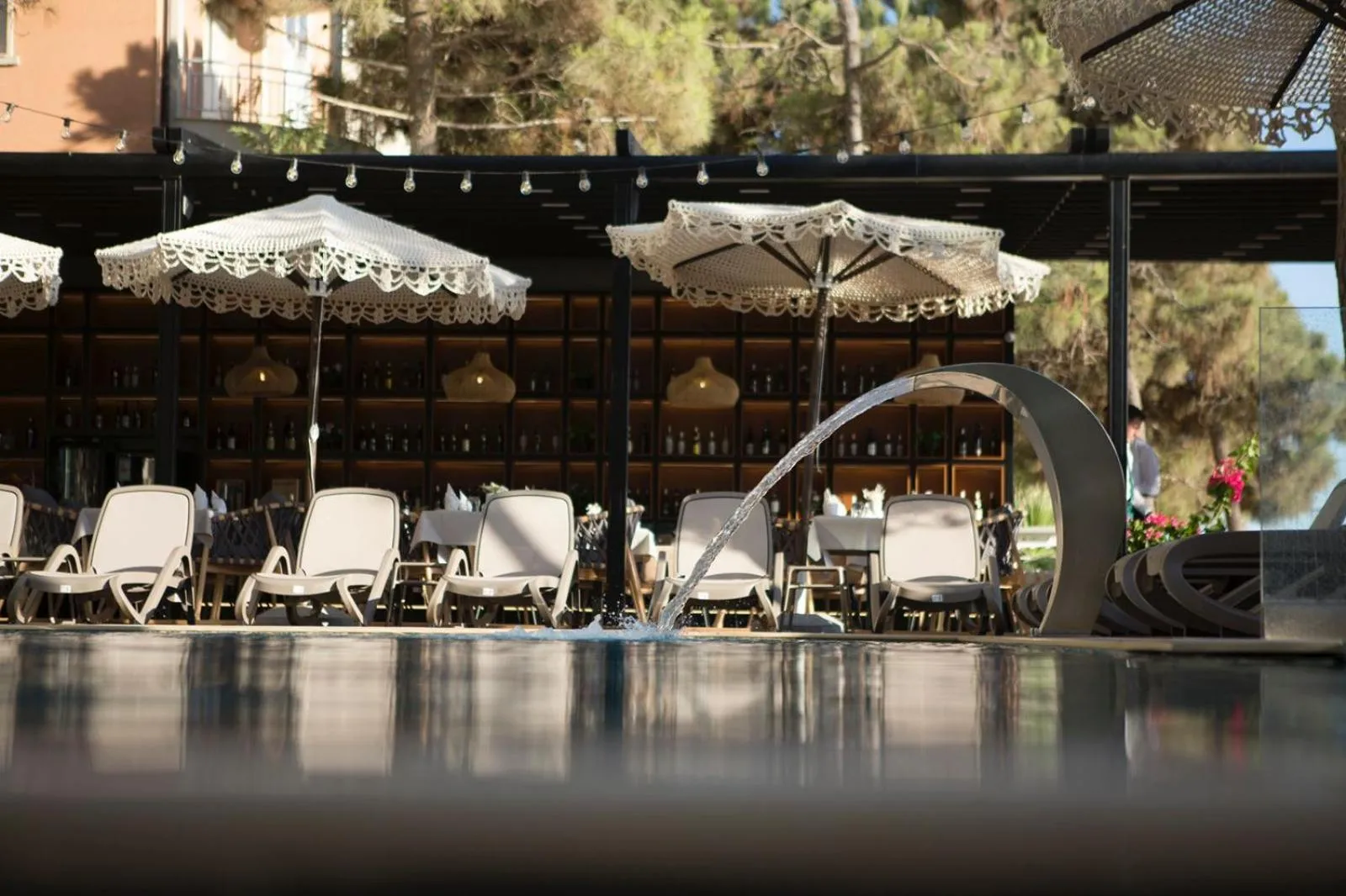 Pool view in Albanian Star Hotel