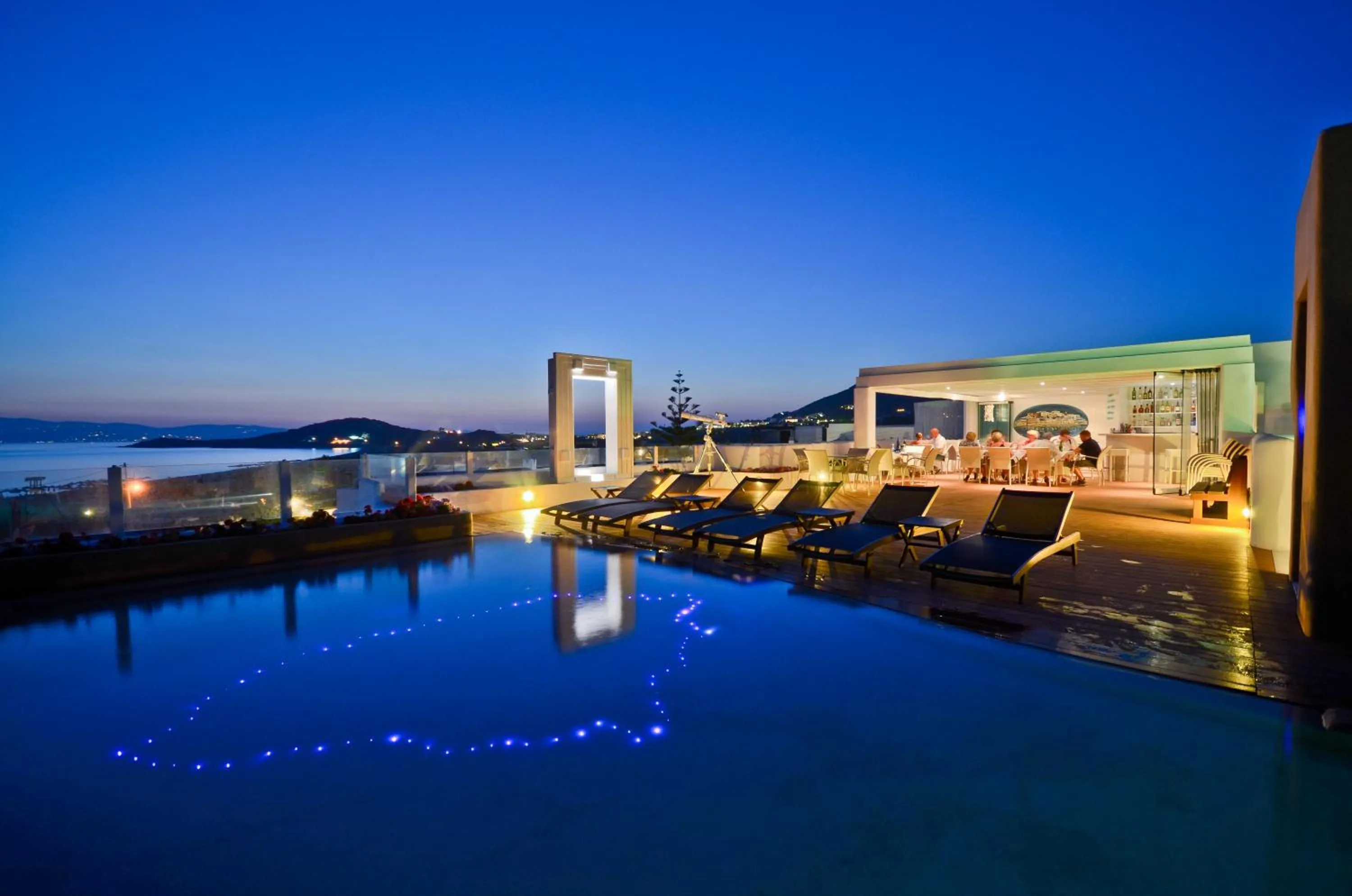 Swimming pool in Naxos Island Hotel
