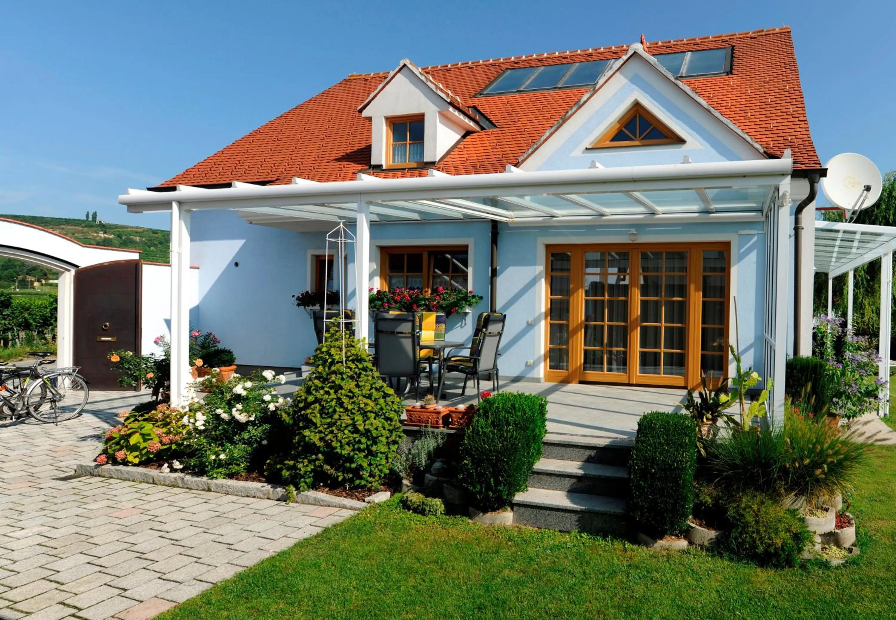 Patio in Gästehaus Krappel