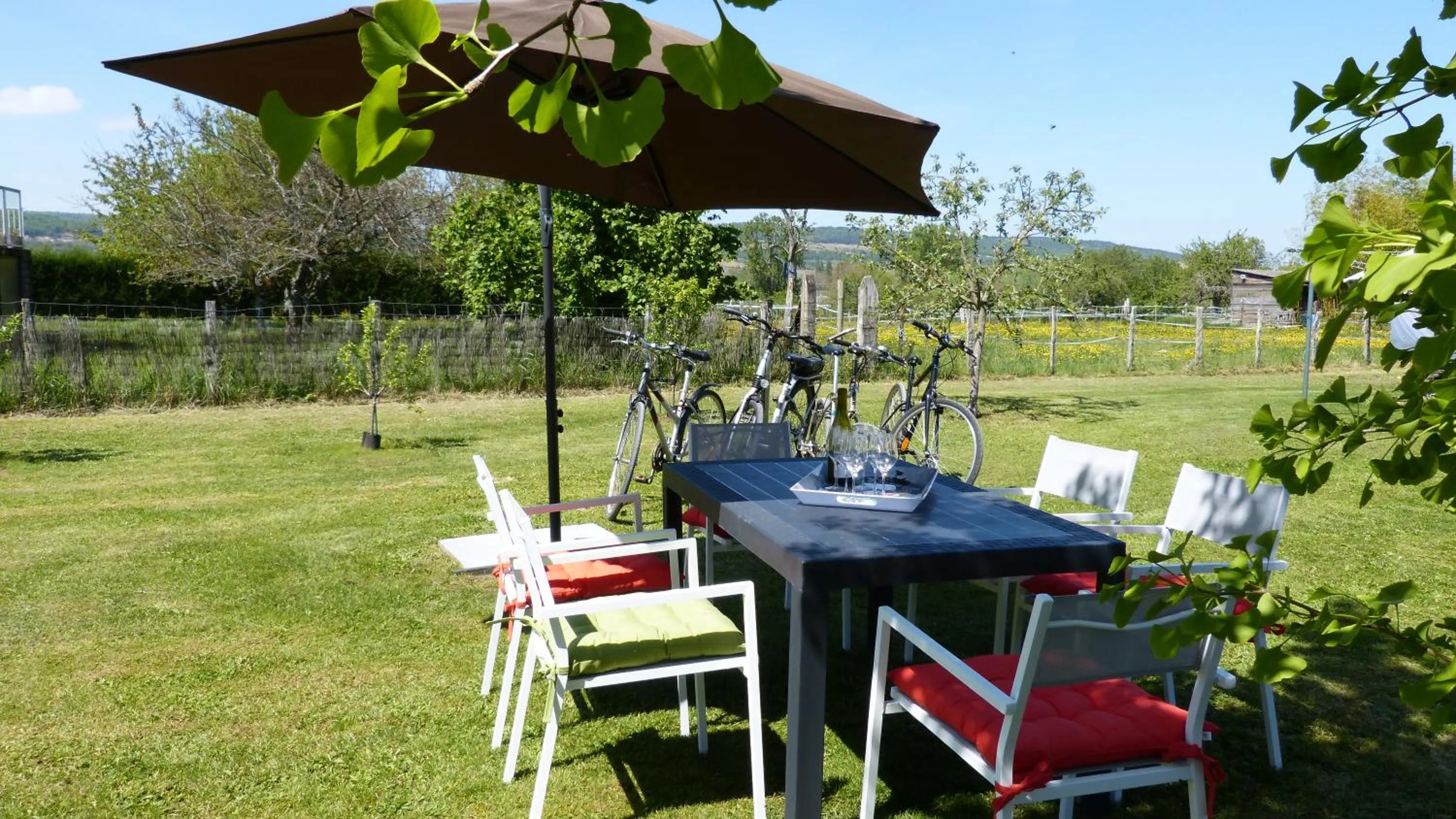 Garden in Les Grands Crus - gîte "Meursault"