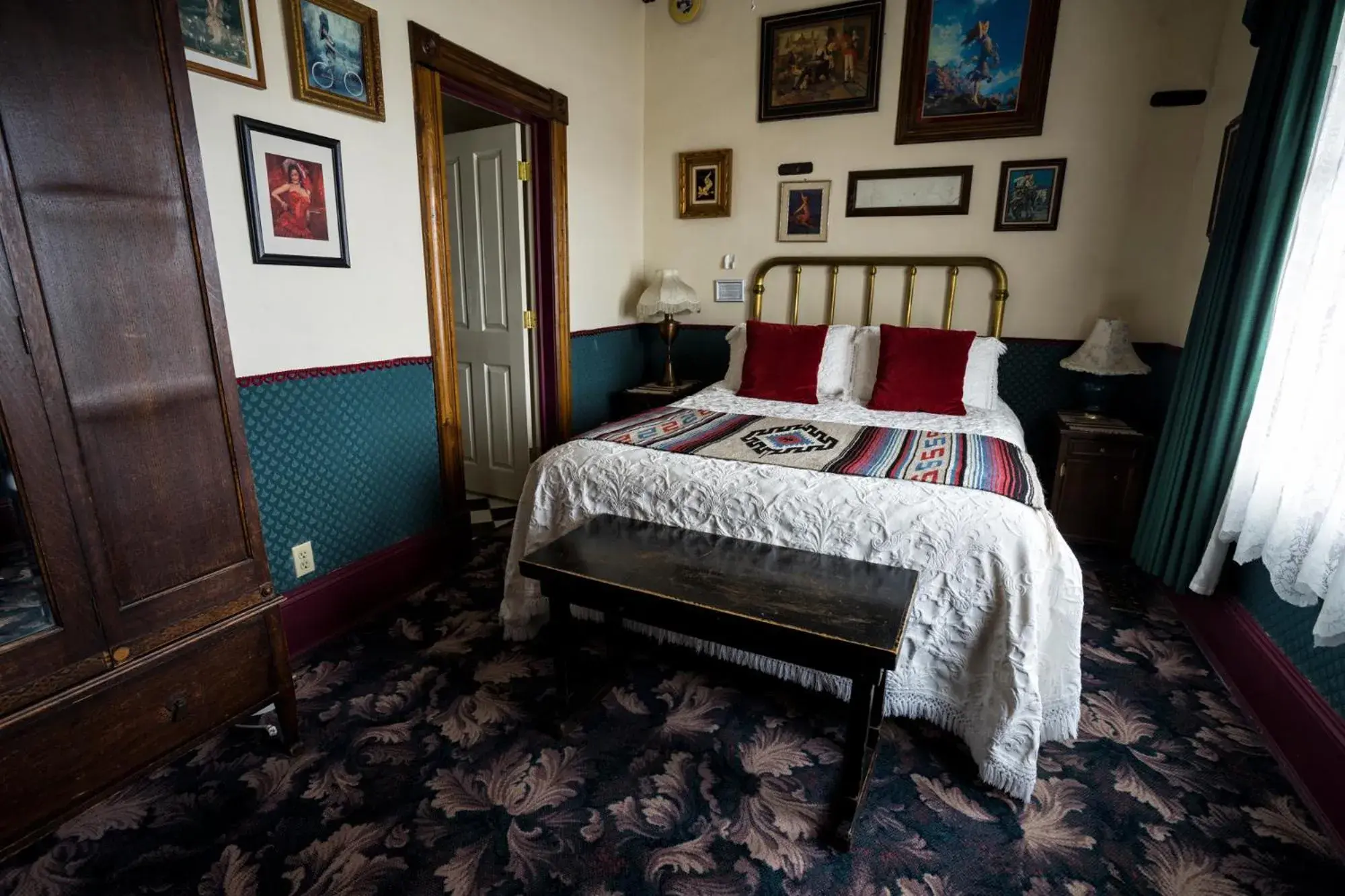 Bedroom, Bed in Red Garter Inn Bedroom, Bed in Red Garter Inn