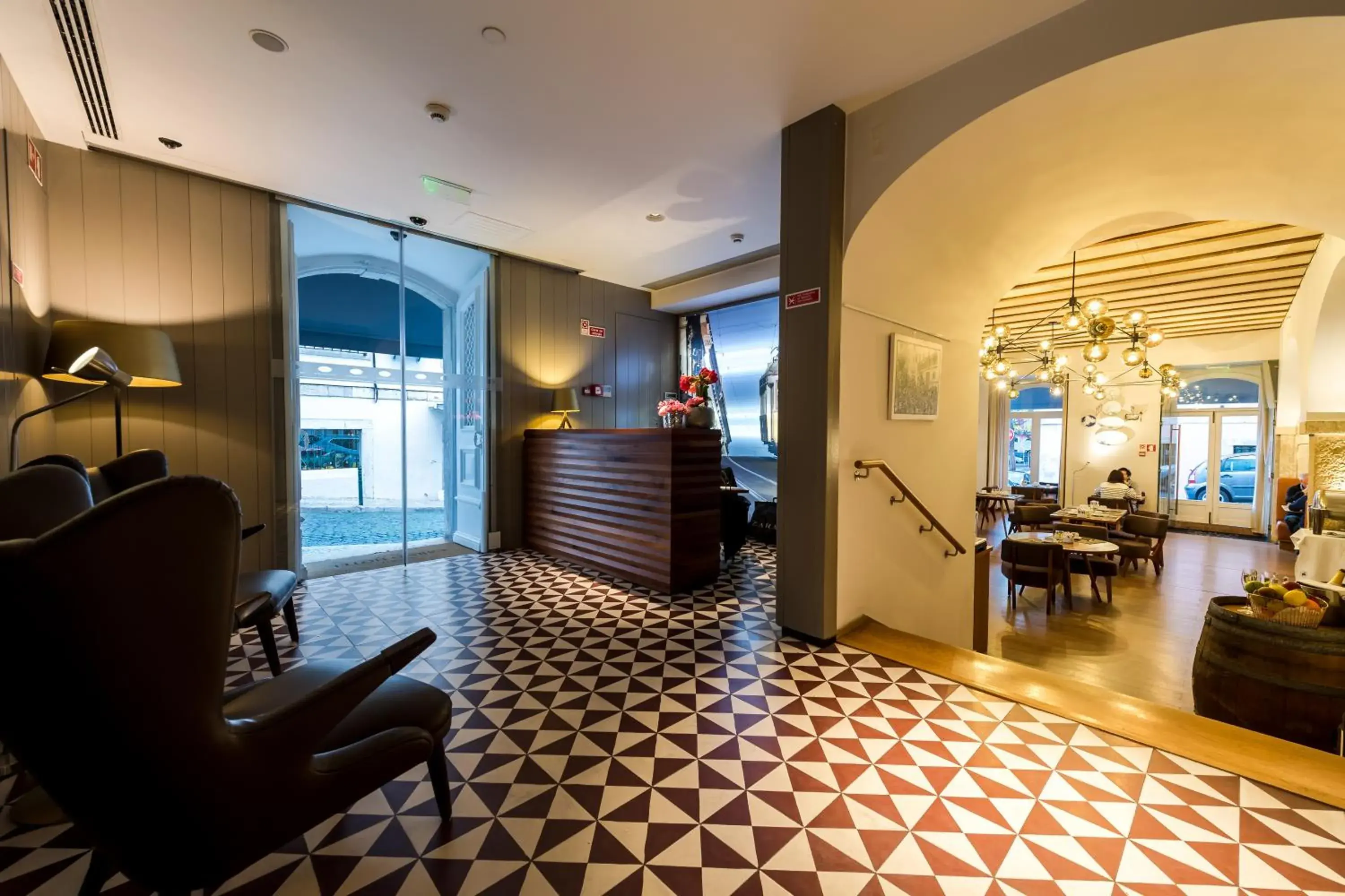 Lobby or reception in Lisboa Carmo Hotel Lobby or reception in Lisboa Carmo Hotel