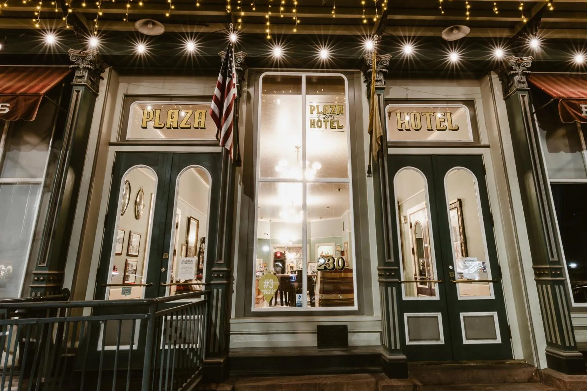 Property building in Historic Plaza Hotel