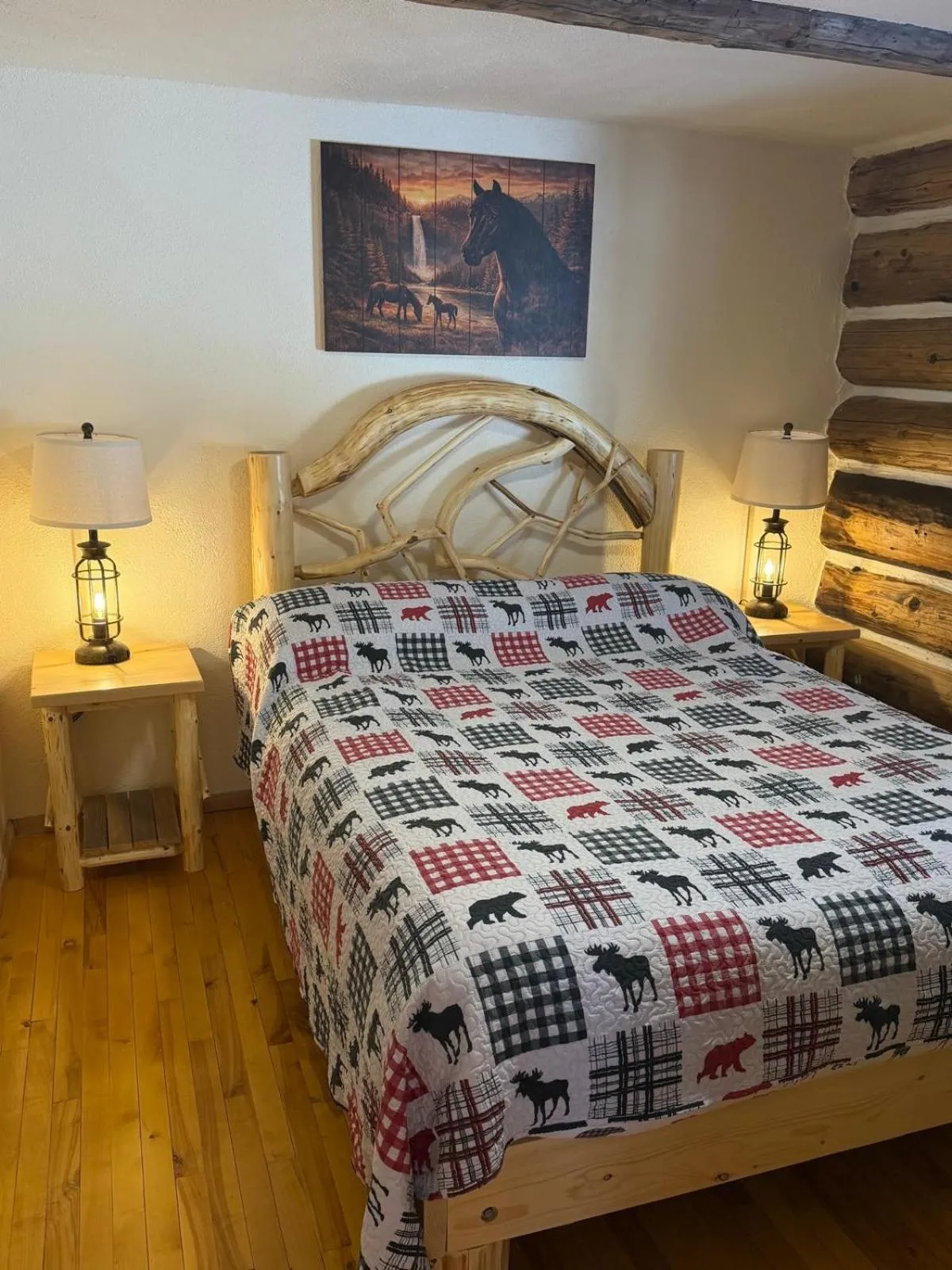 Bed in Nakiska Bear Ranch