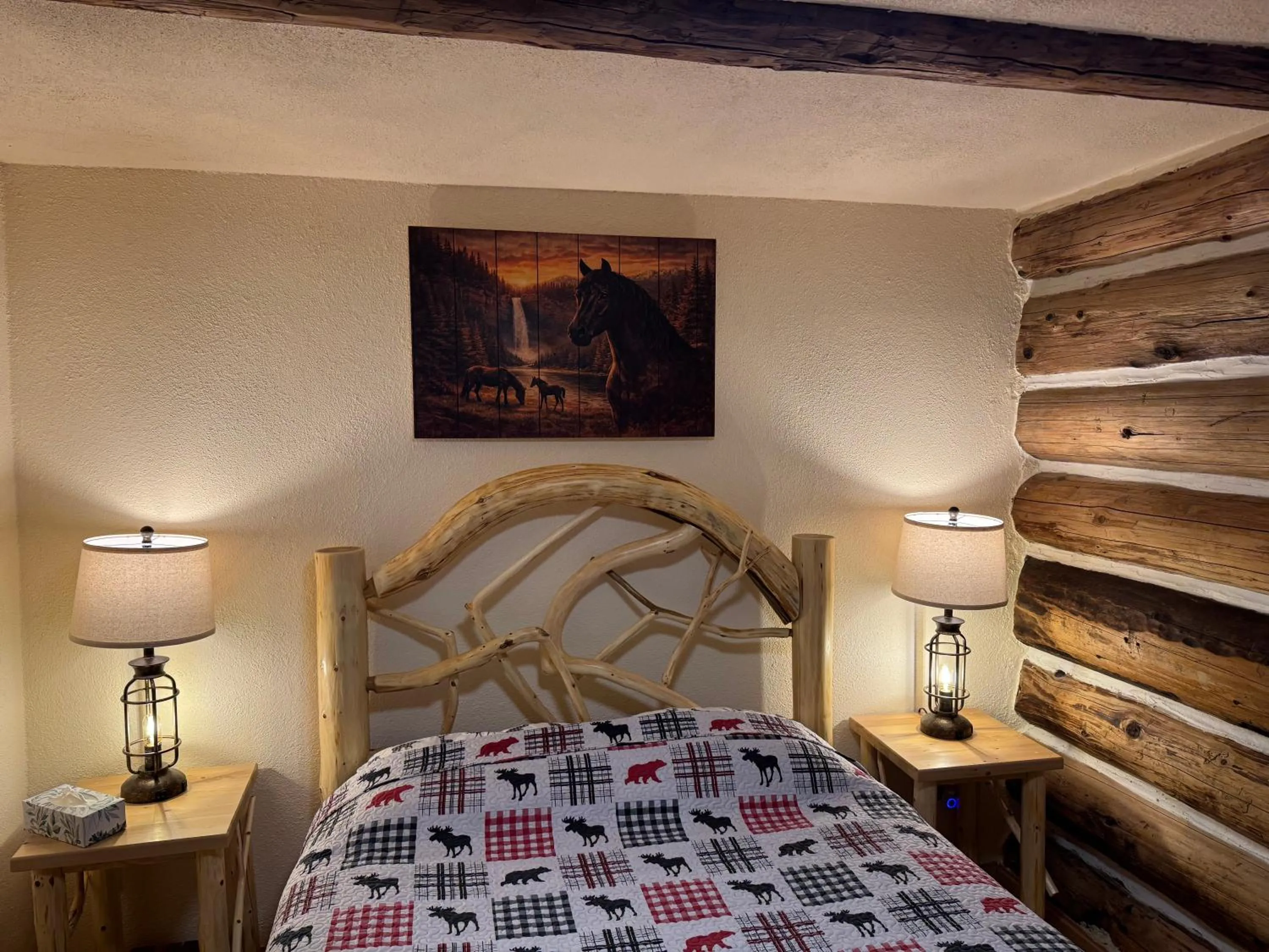 Bed in Nakiska Bear Ranch